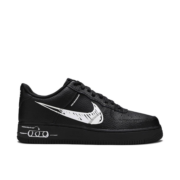 nike air force 1 low white sketch sneaker