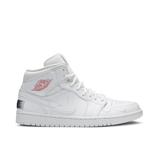 Air Jordan Mid SE Nike Swoosh On Tour (2020) CW7589-100 Laced