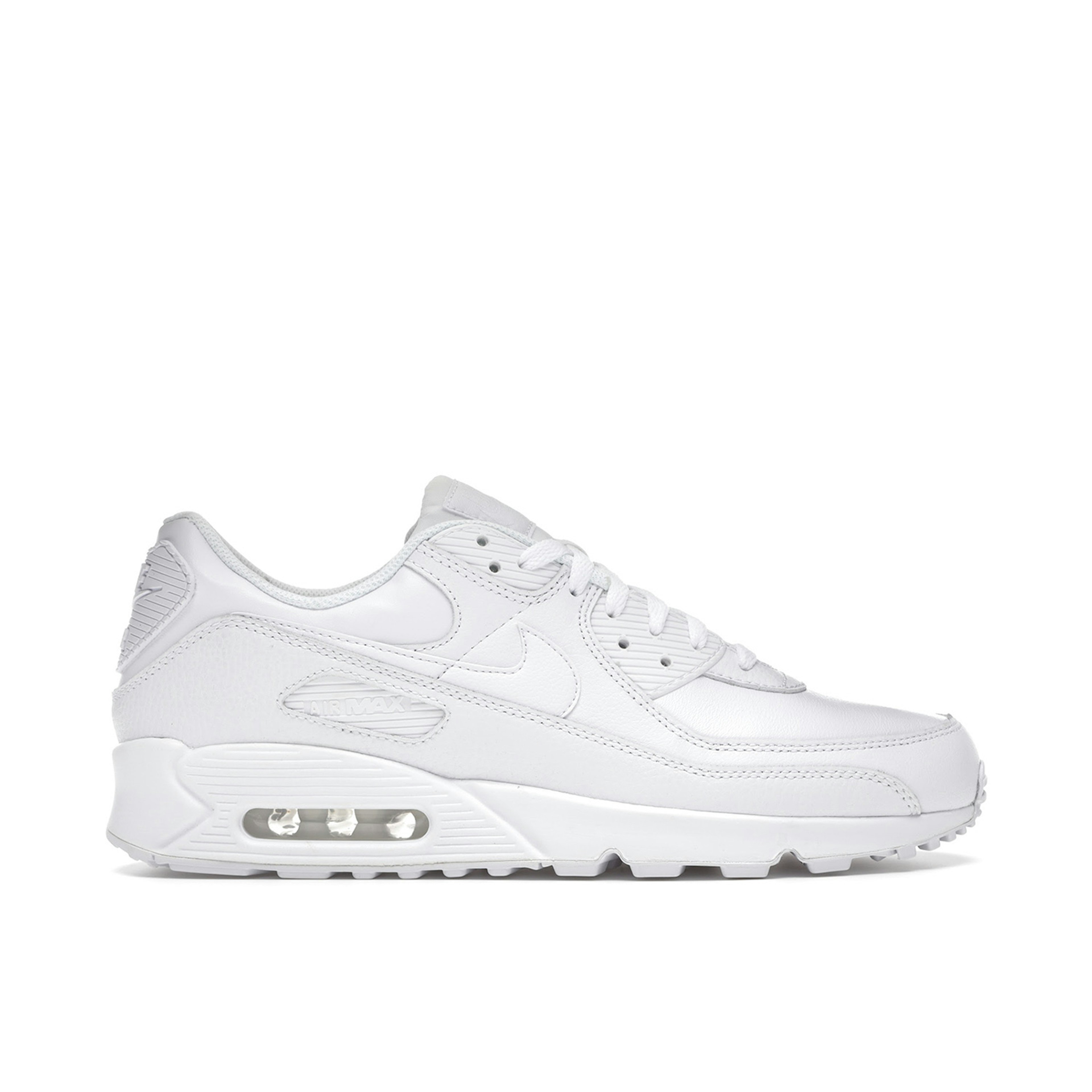 Nike Air Max 90 Triple White Leather 2020