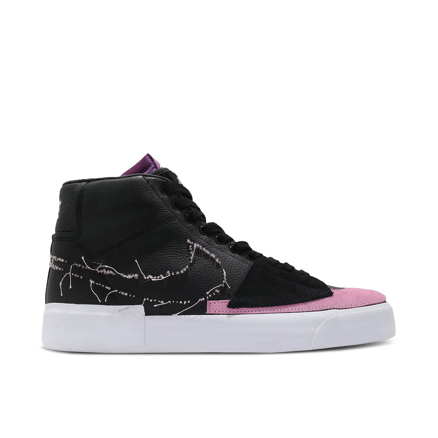 Nike Zoom Blazer Mid Edge SB Black Pink DA2189 002 Laced