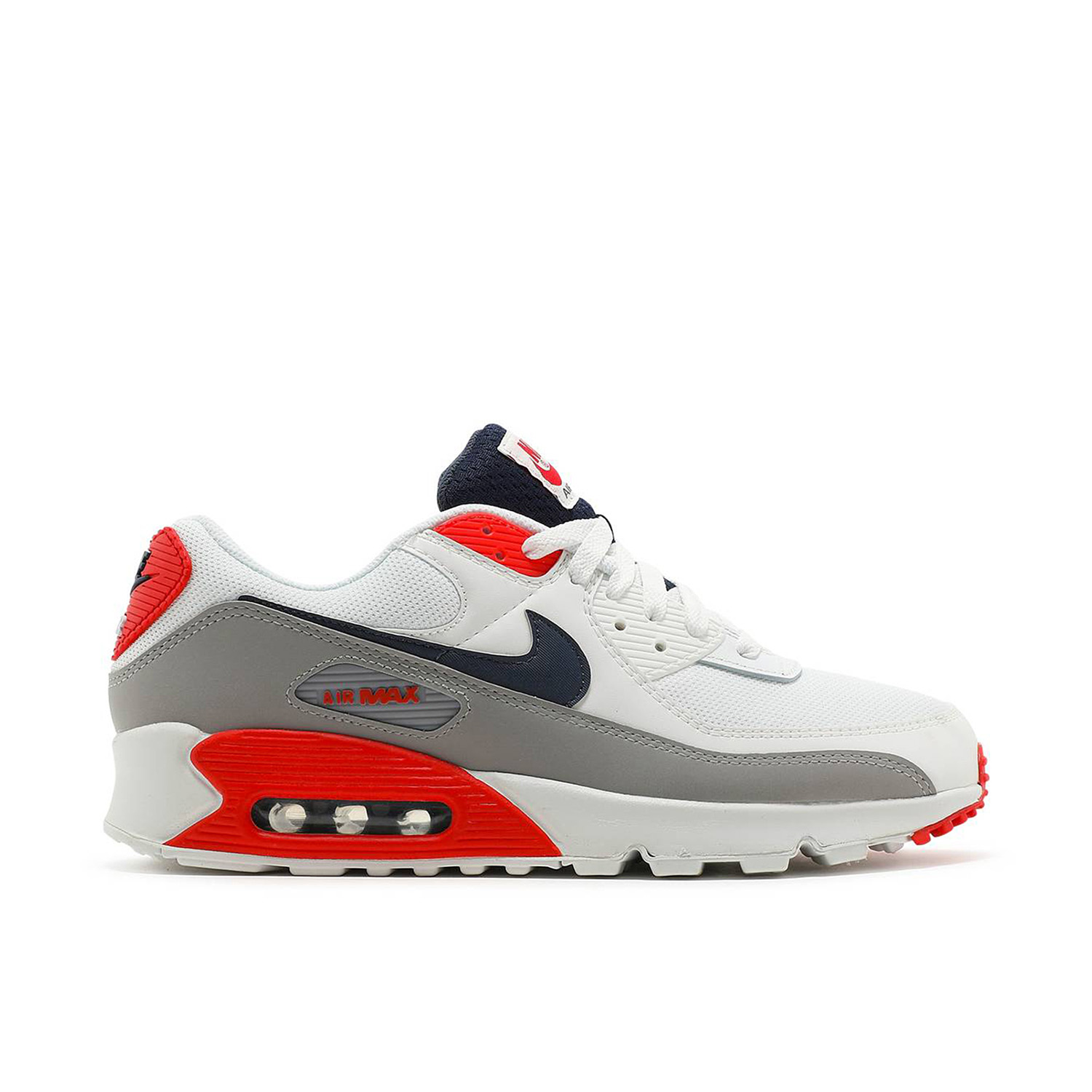 Nike Air Max 90 USA White DB0625 101 Laced