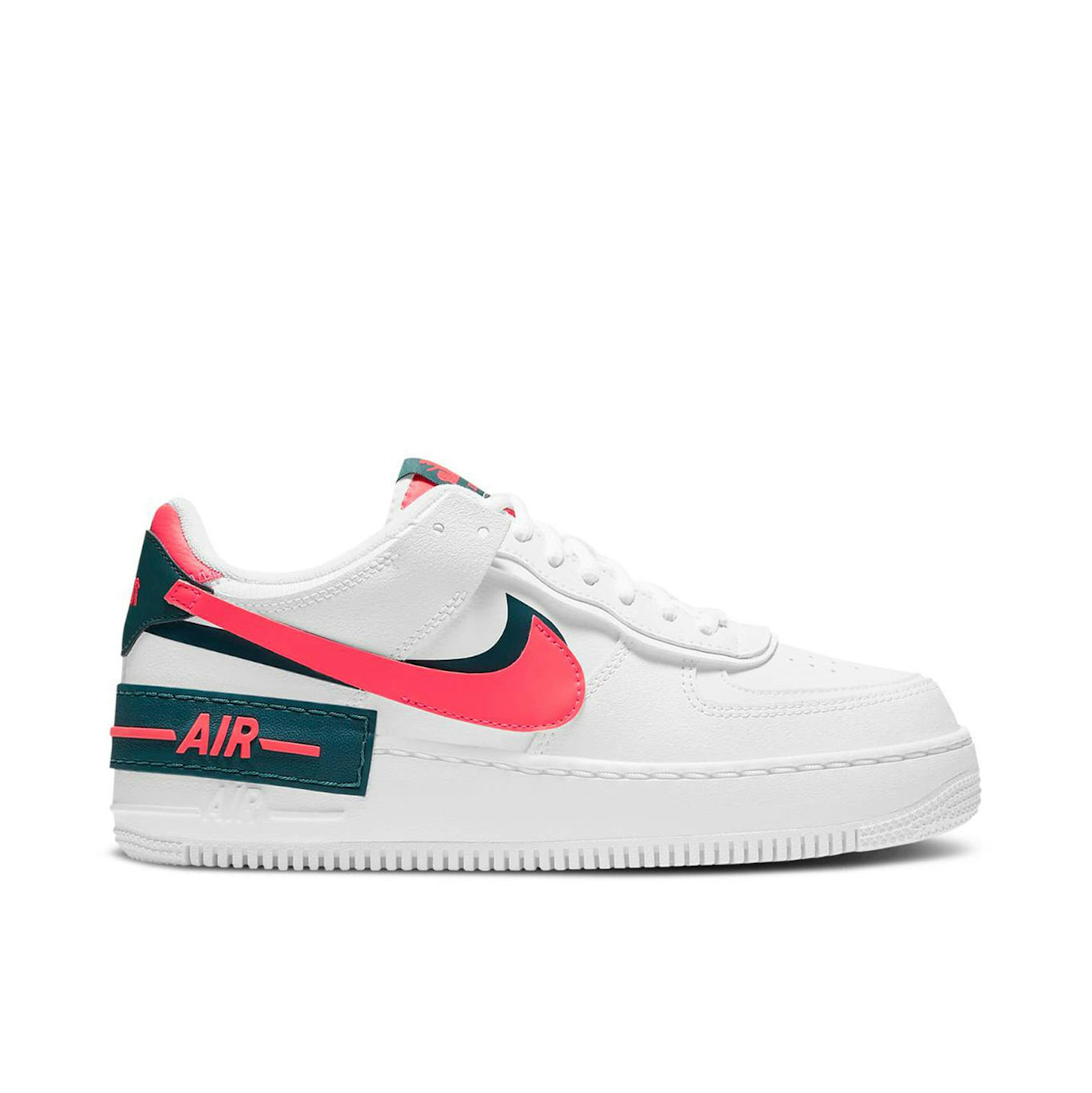 Nike Air Force 1 Shadow White Solar Red für Damen