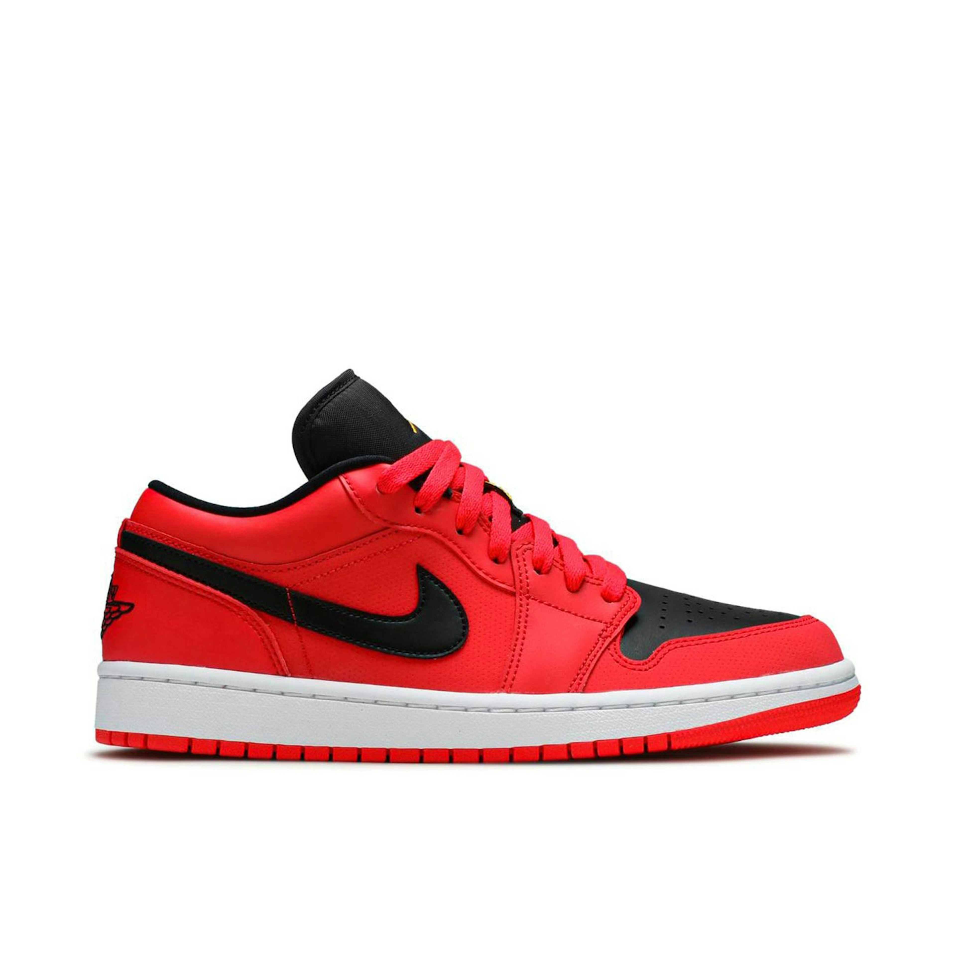 Air Jordan 1 Low Black Red Yellow Femme