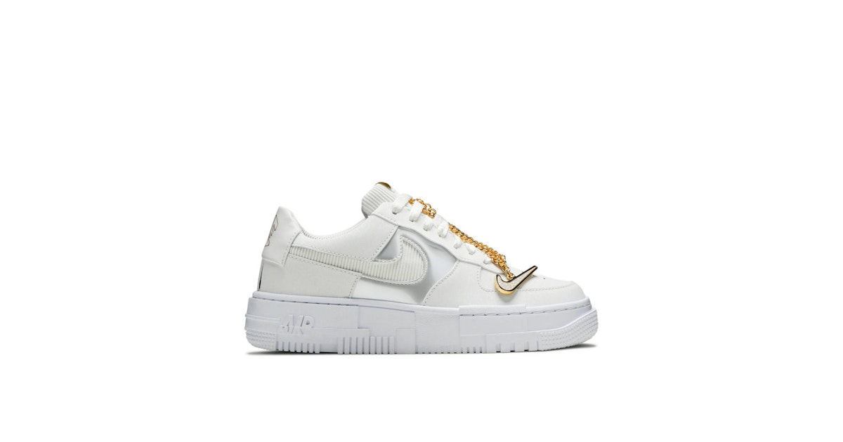 Gold Chain Junior Air Force Pixel Nike Air Force Low Pixel Grey