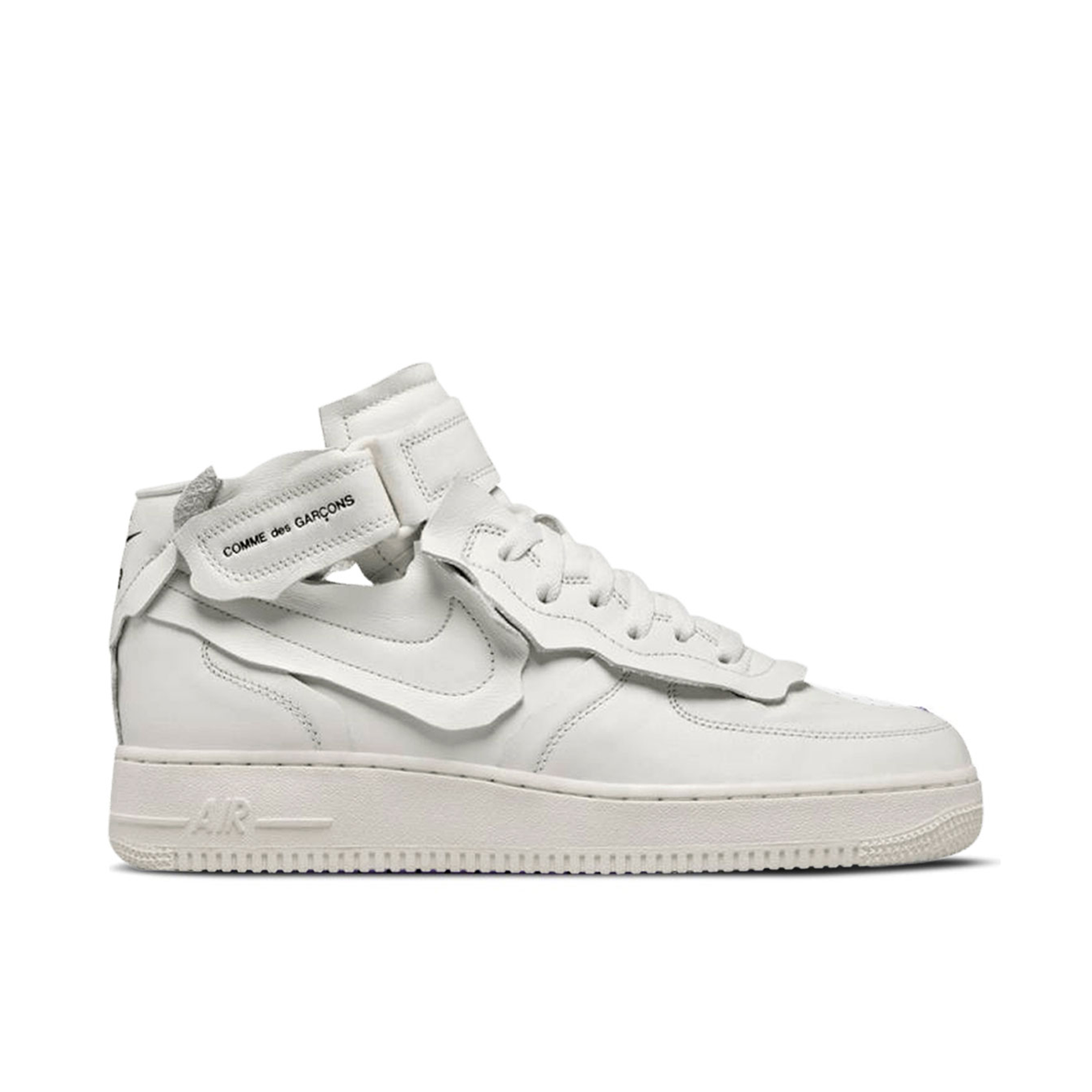 Comme des Garcons x Nike AF1 Mid White DC3601 100 Laced