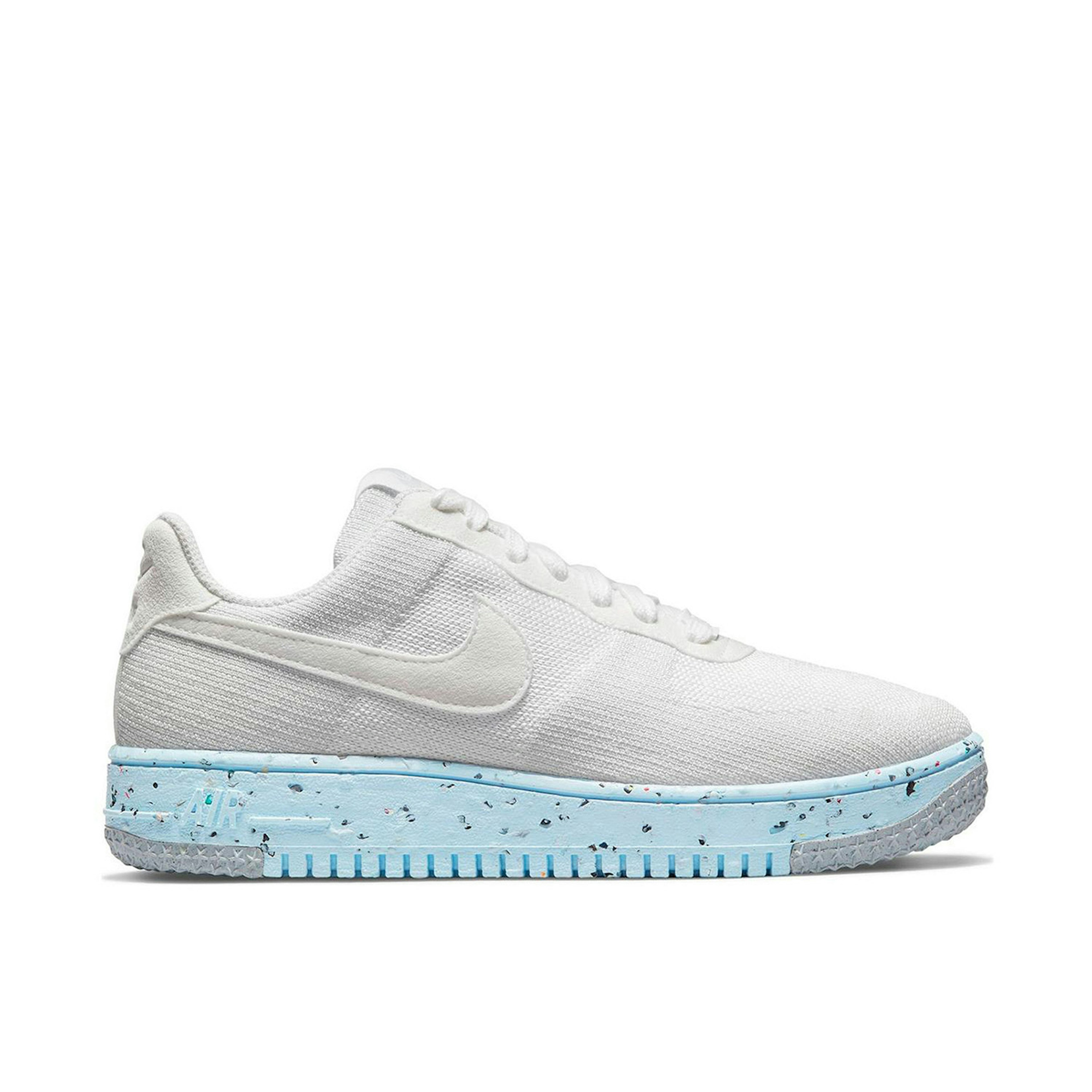 Nike Air Force 1 Crater Flyknit White Ice Blue Womens