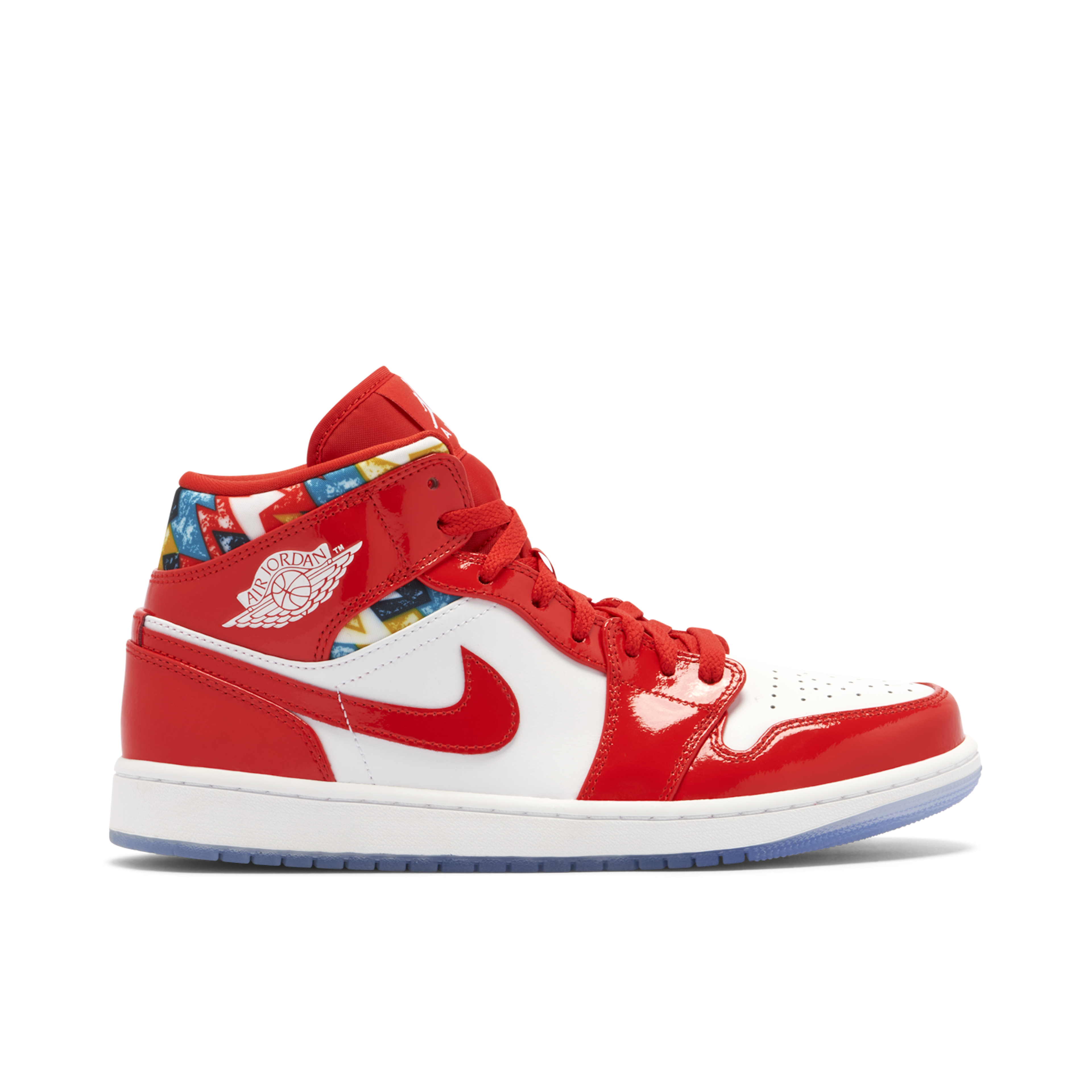 Jordan 1 Mid Barcelona Sweater Red Patent