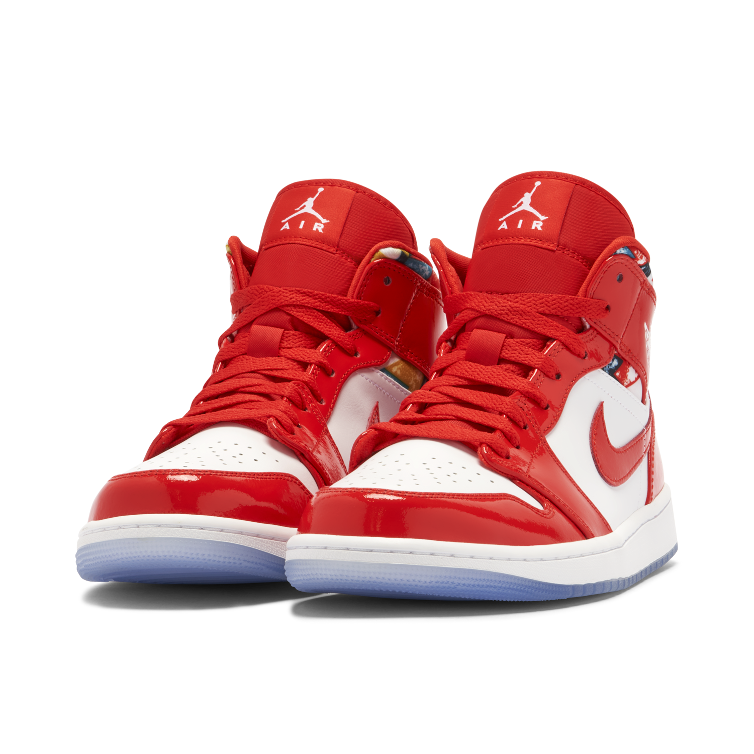 Jordan 1 Mid Barcelona Sweater Red Patent