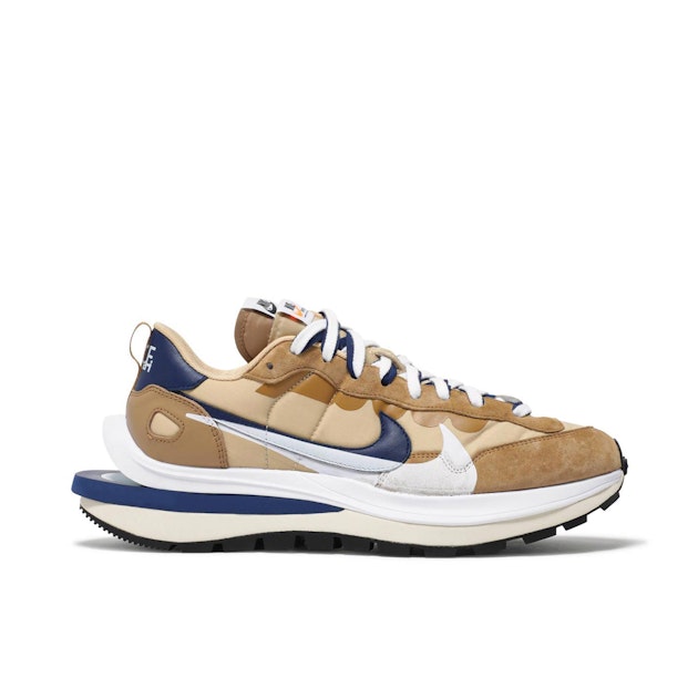 sacai waffle tan navy