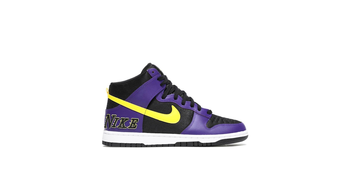 Nike Dunk High Premium EMB Lakers | DH0642-001 | Laced