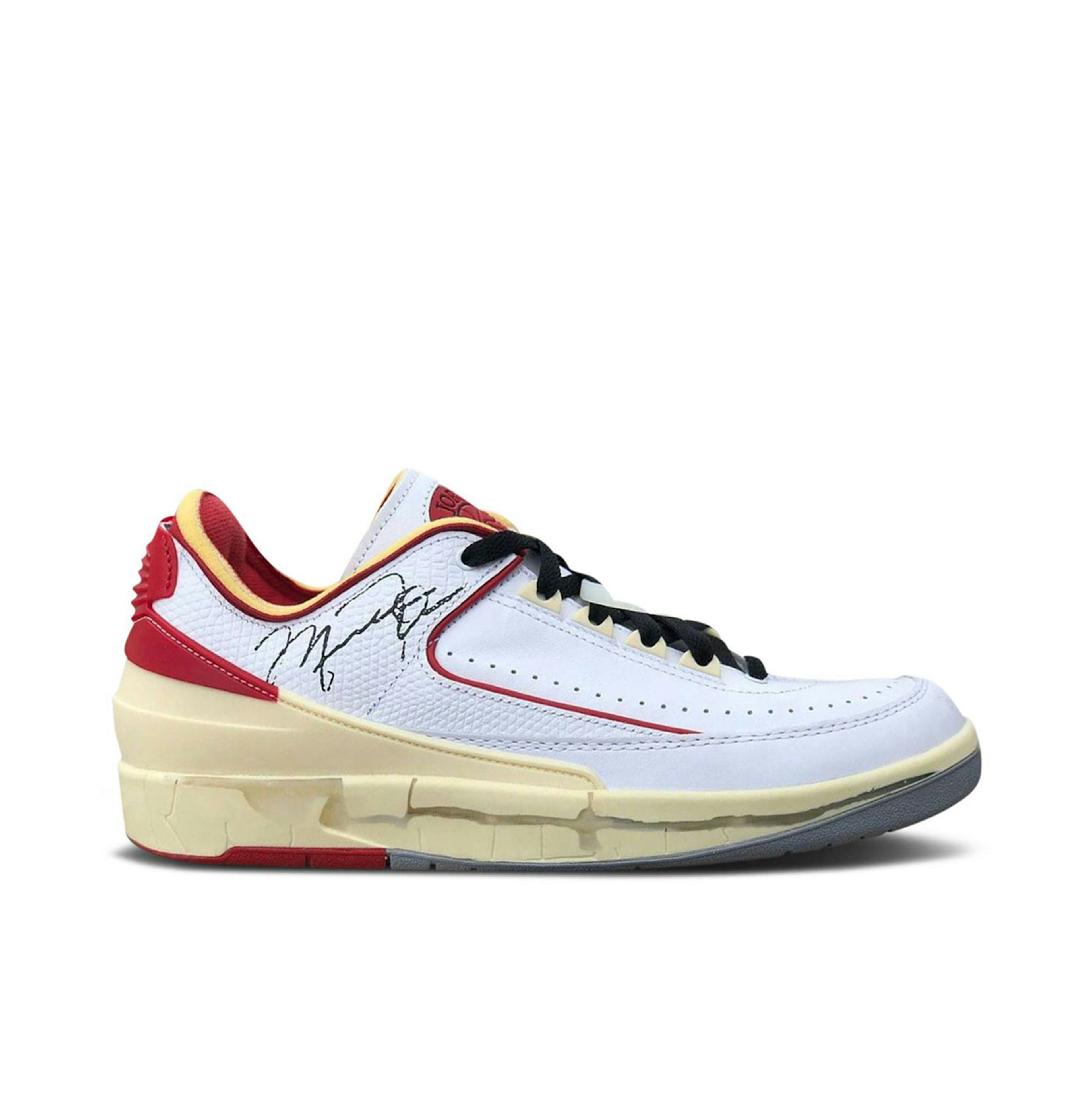 Off-White x AIR par JORDAN Low White Red