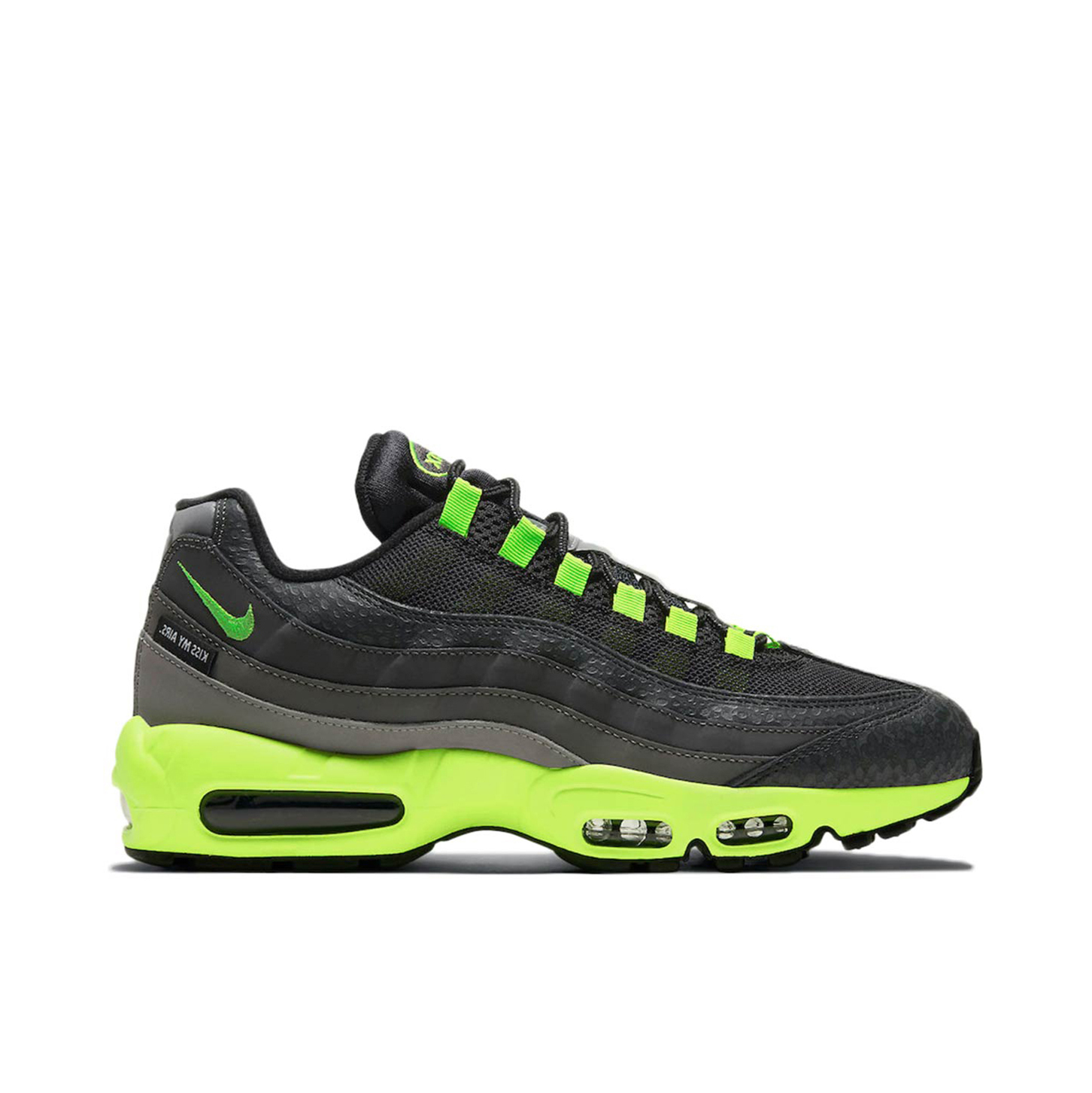 Lime green and black nike air max hotsell