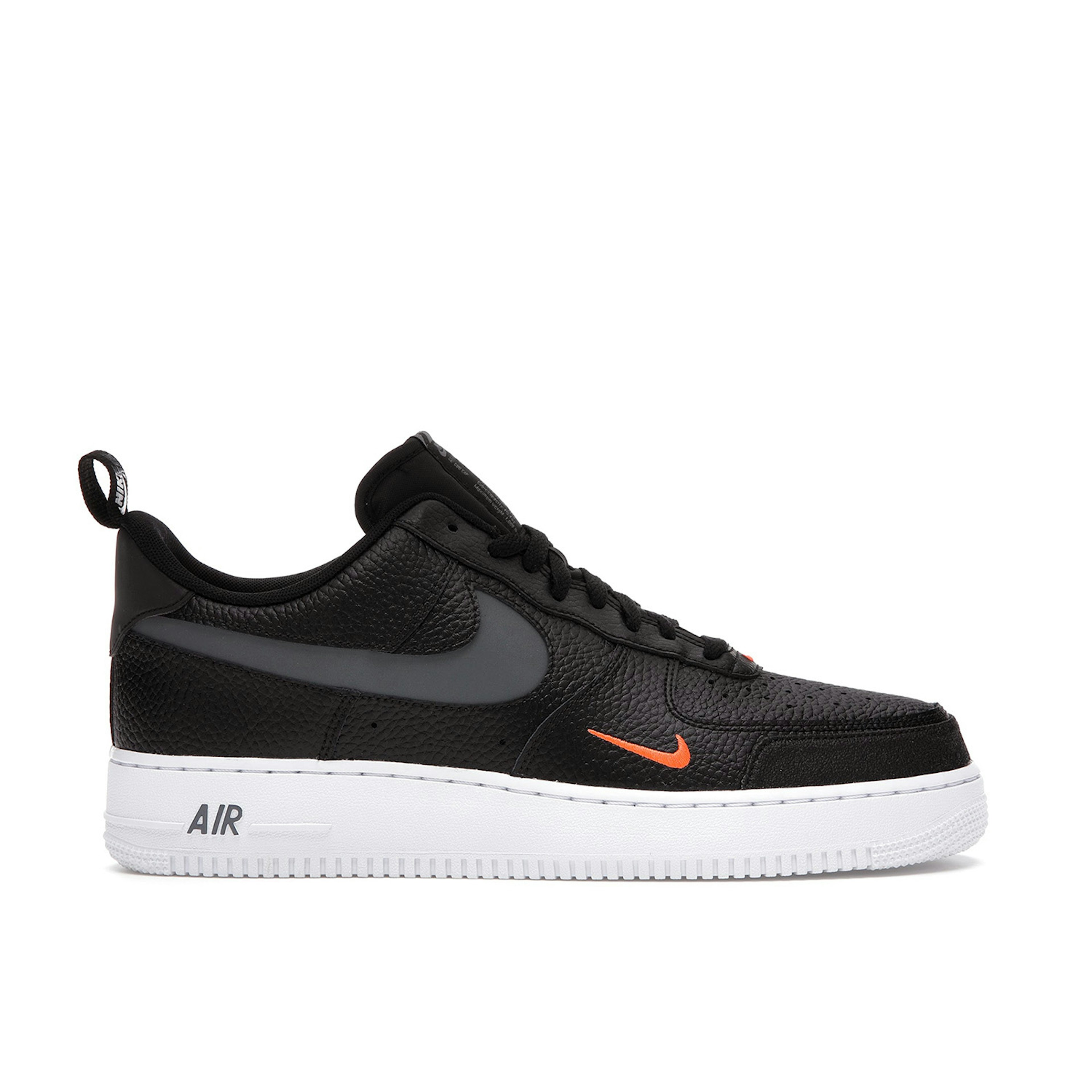 Nike Air Force 1 07 Low LV8 Mini Swoosh Black Orange