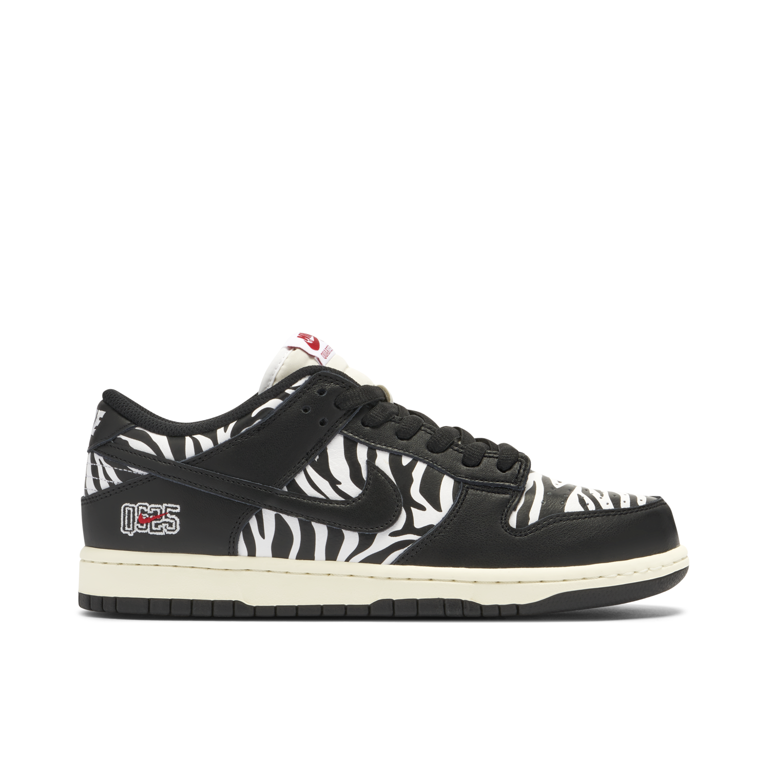 Nike SB Dunk Low OG QS Quartersnacks Zebra DM3510 001 Laced