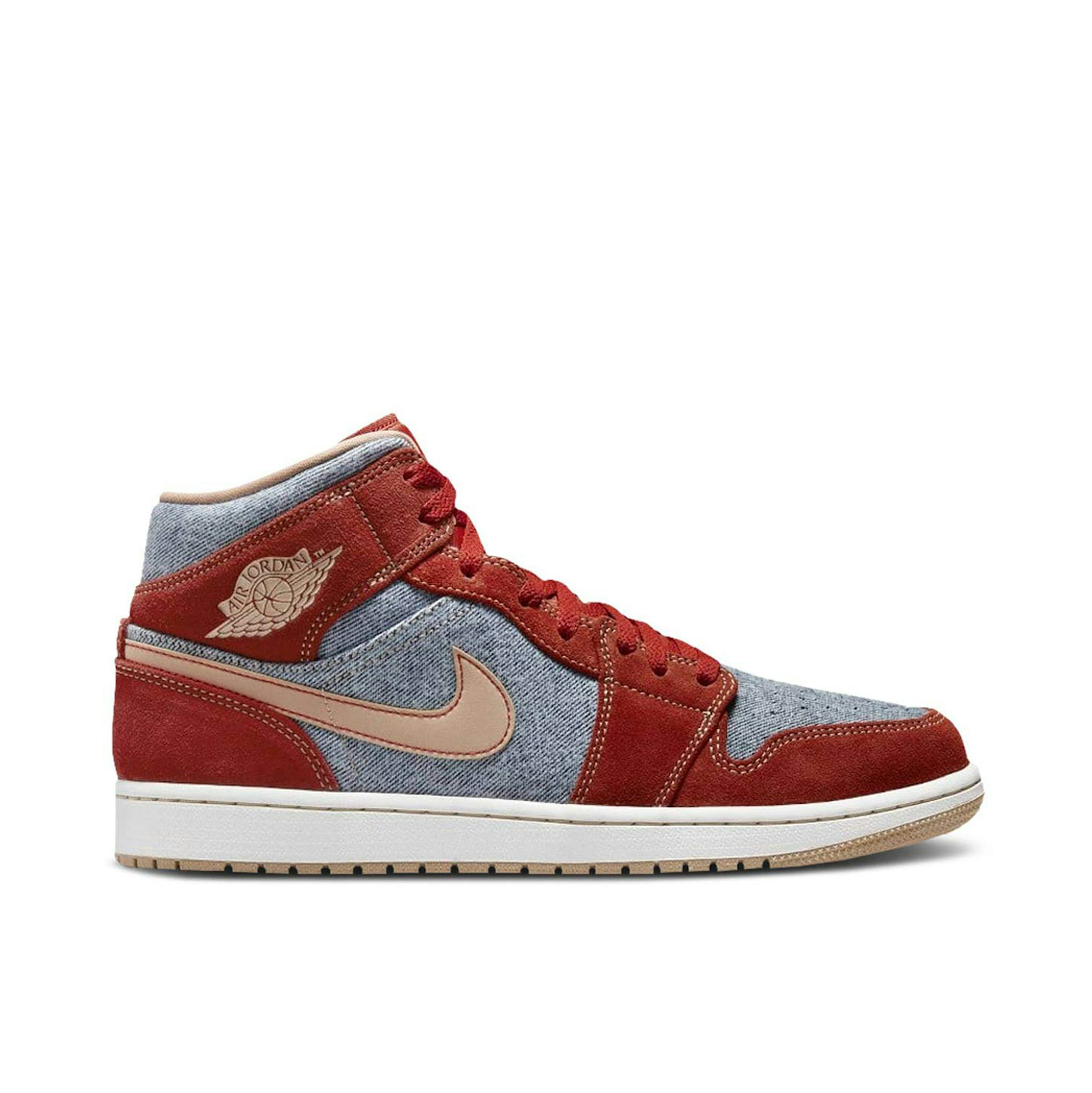 Air Jordan 1 Mid Denim Red