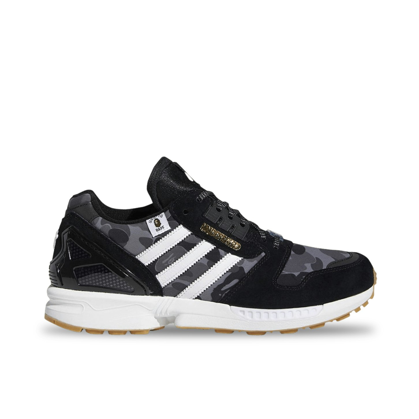 BAPE x Undefeated x adidas ZX 8000 Black Gum