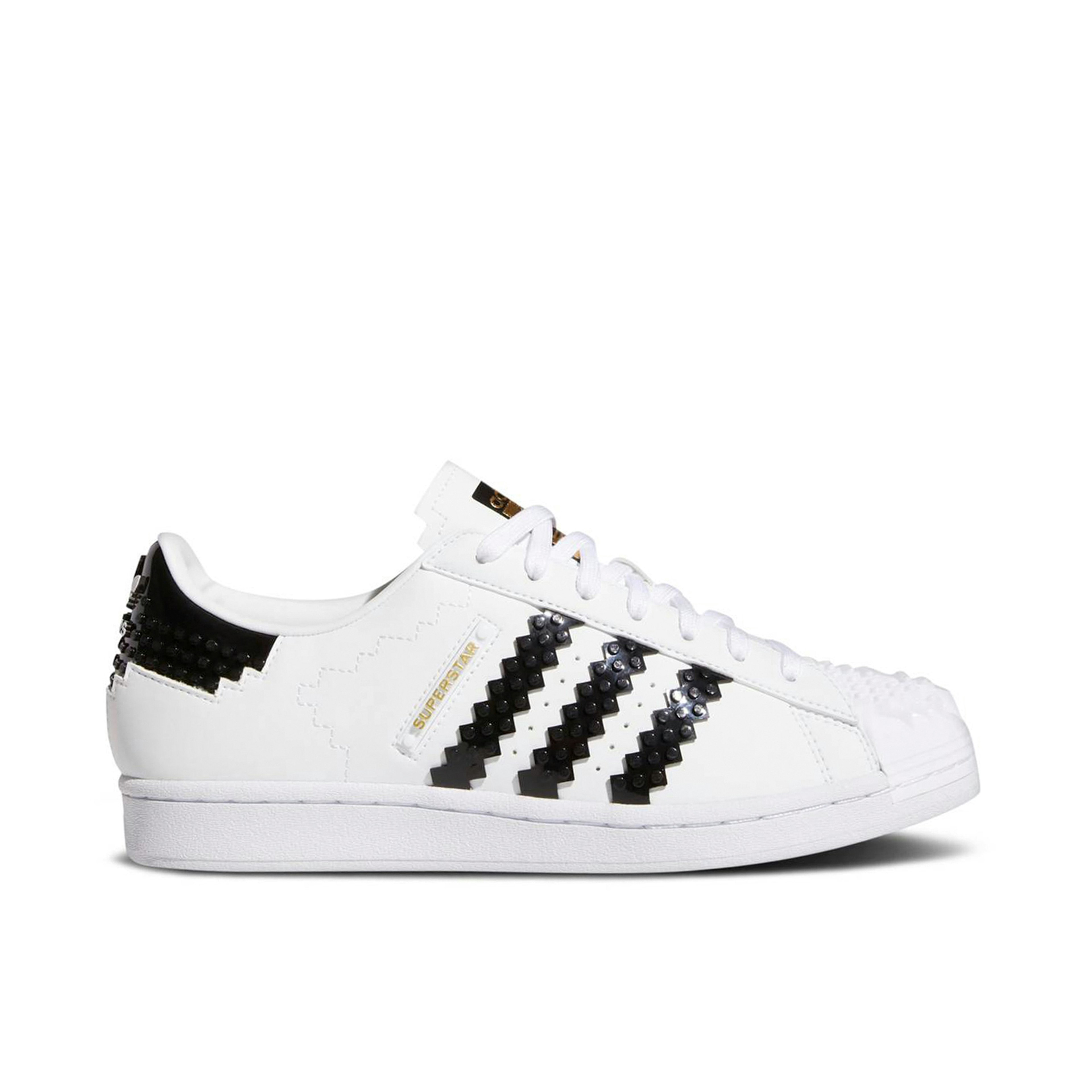 Adidas x Lego Black White Superstar Base Plates