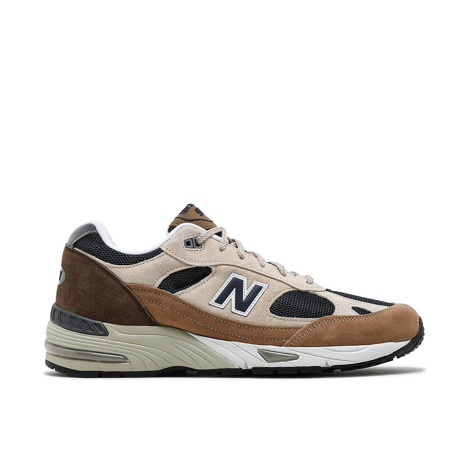 New Balance 991 Made In England Cappuccino M991SBN Laced