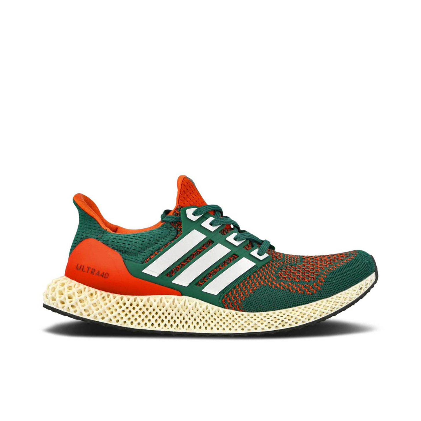 adidas Ultra 4D Miami Hurricanes Q46439 Laced