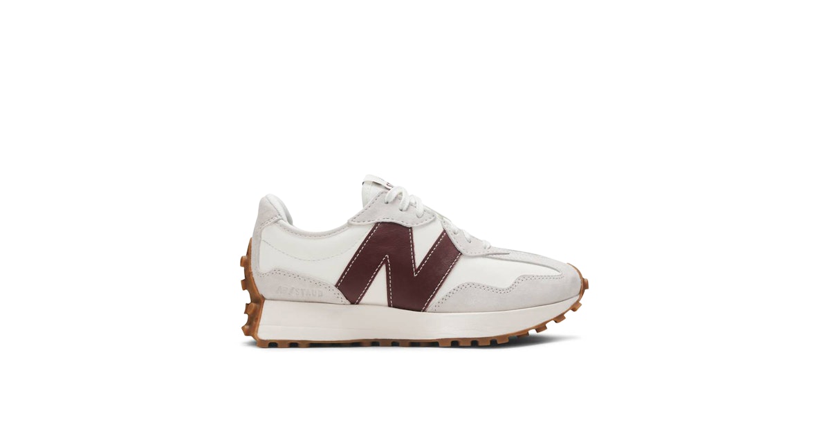 Staud x New Balance 327 Grey Burgundy Womens | WS327SG | Laced