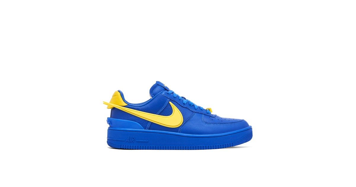 Nike Air Force Low x AMBUSH Blue Yellow DV3464-400 Laced
