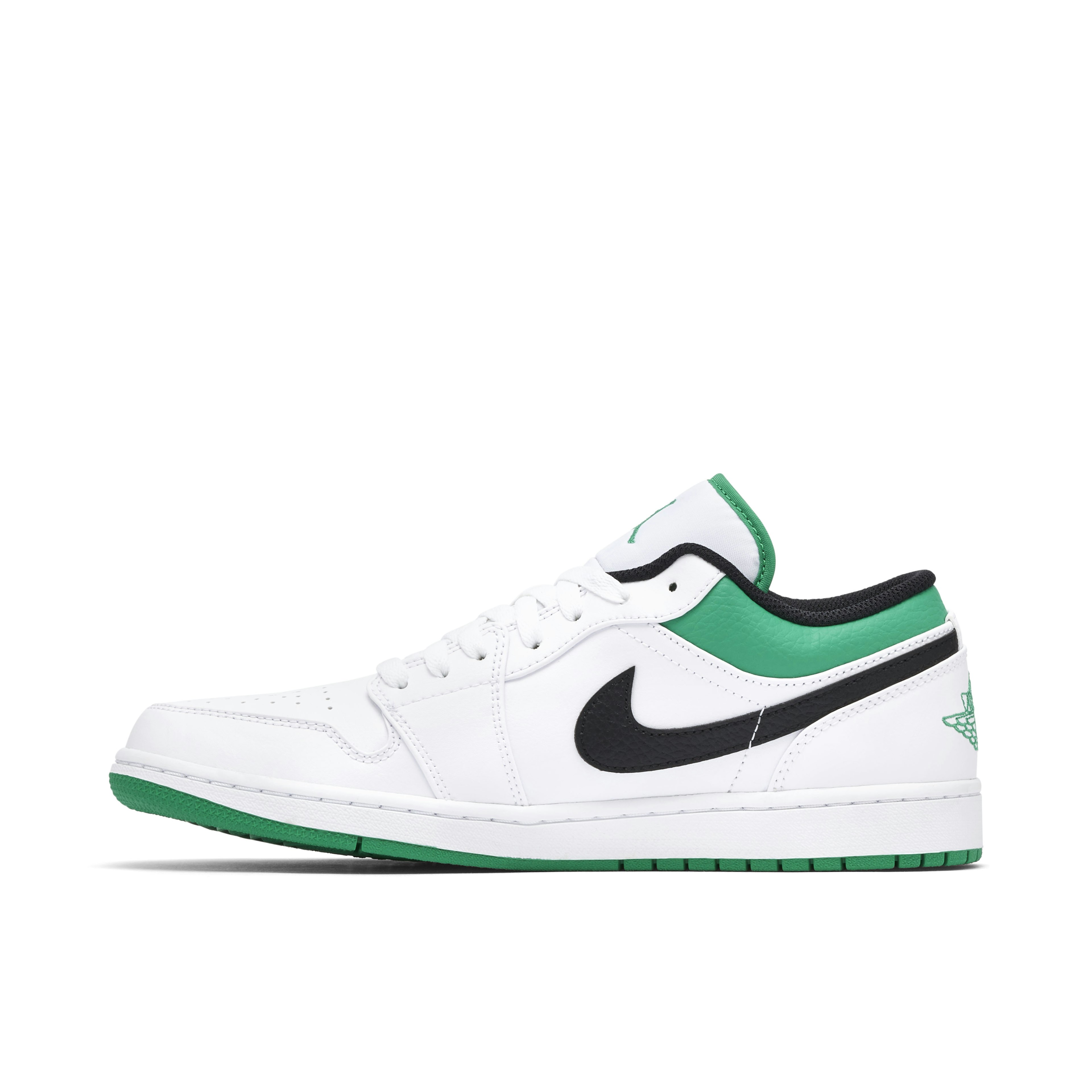 Air Jordan 1 Low White Lucky Green