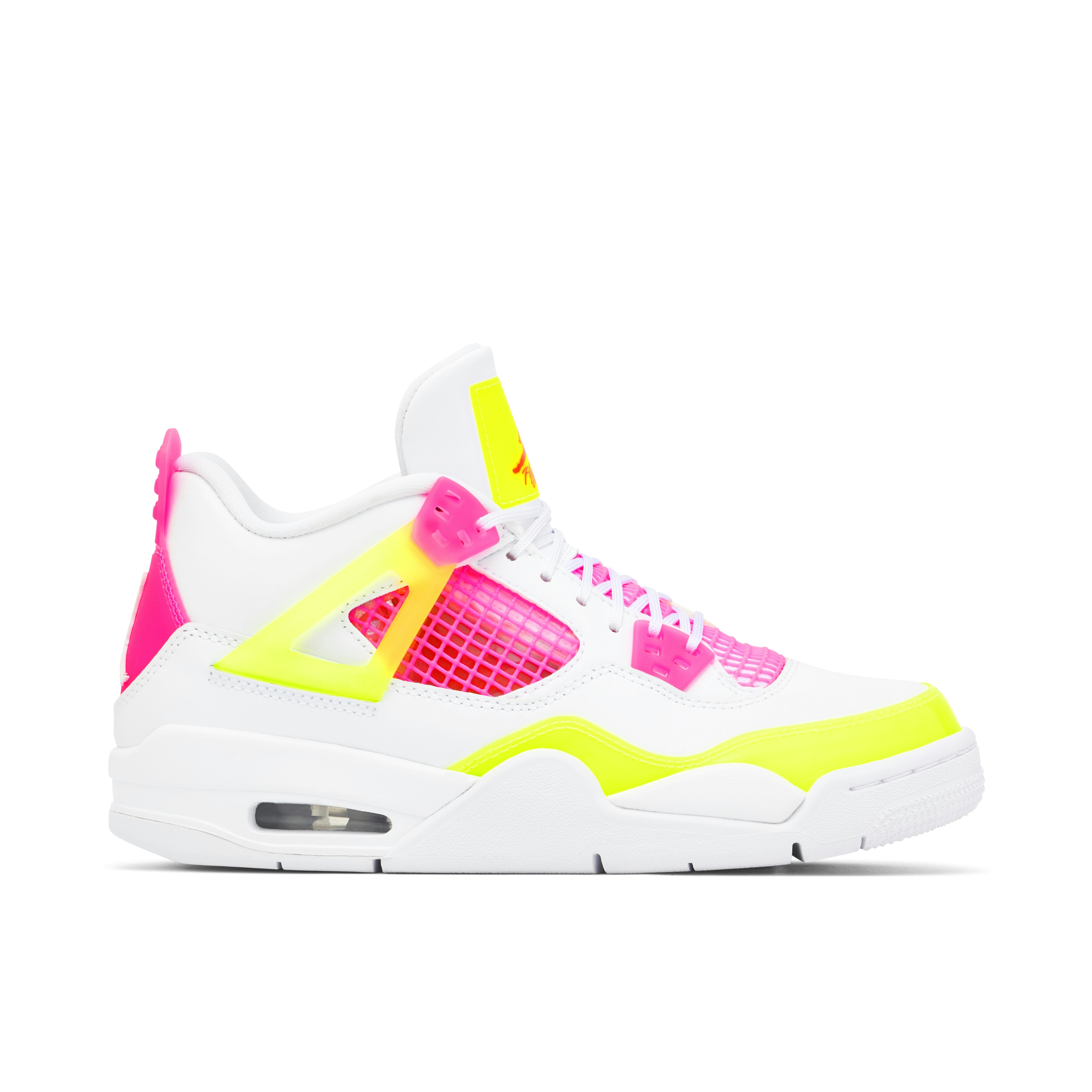 Air Jordan 4 Retro White Lemon Pink GS