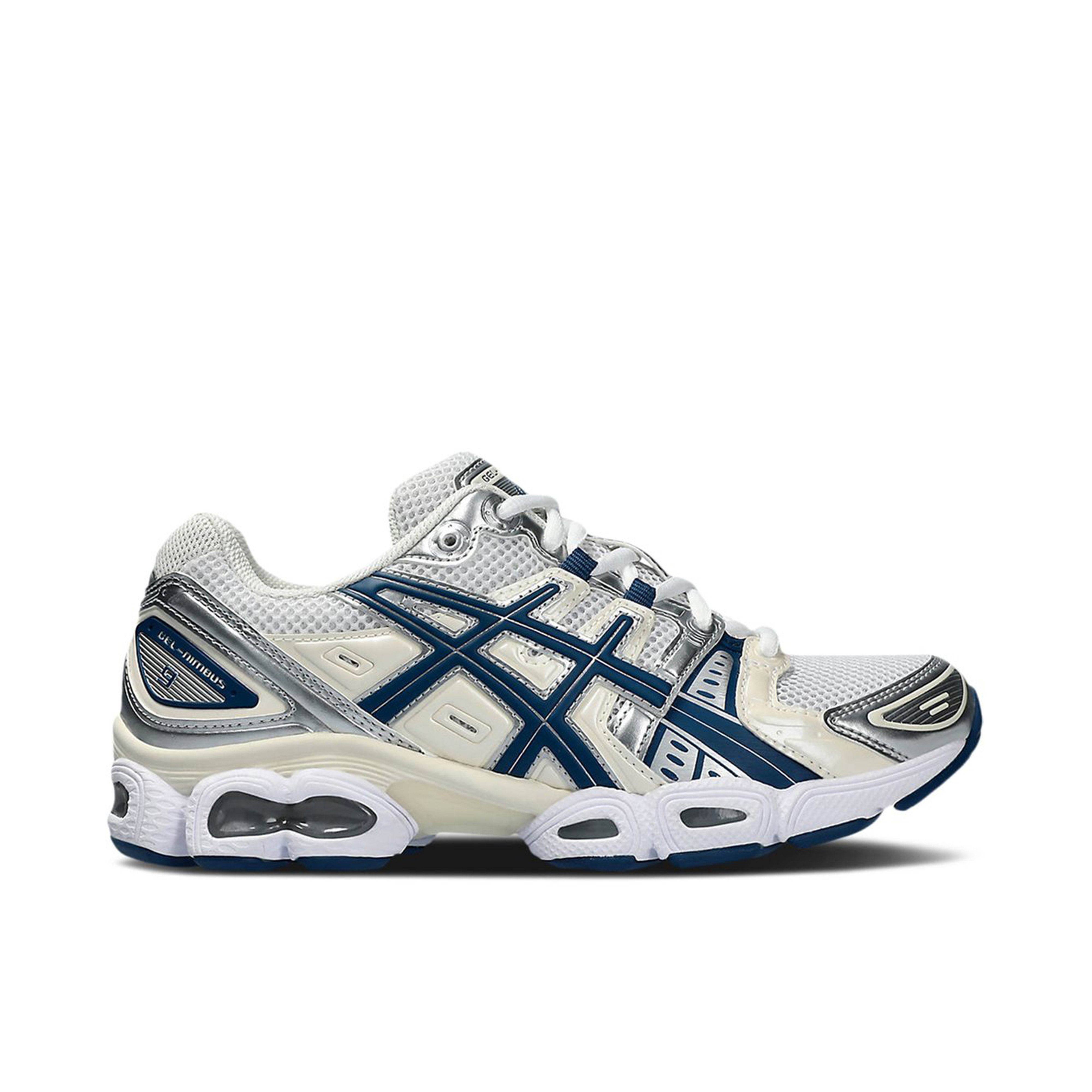 ASICS Gel-Nimbus 9 White Light Indigo Womens | 1202A278-108 | Laced