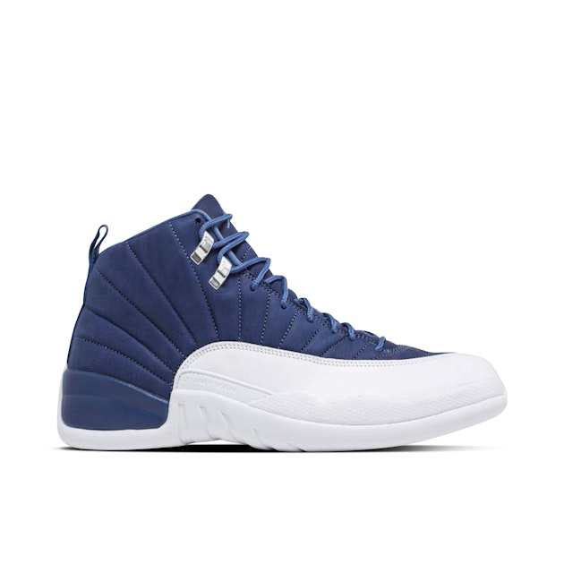 Air Jordan 12 Retro Stone Blue 130690-404 Laced