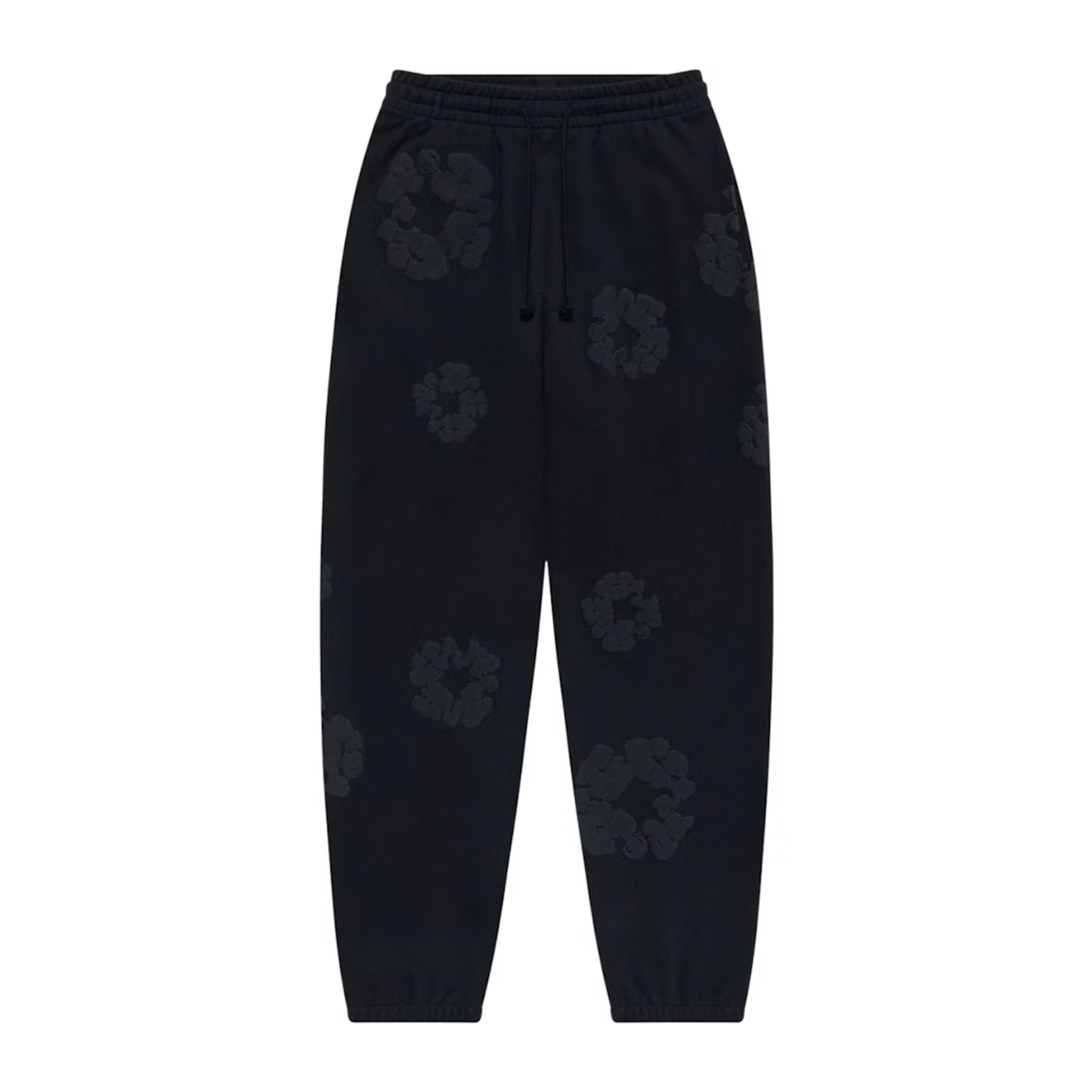 Denim Tears Cotton Wreath Sweatpants Black Monochrome