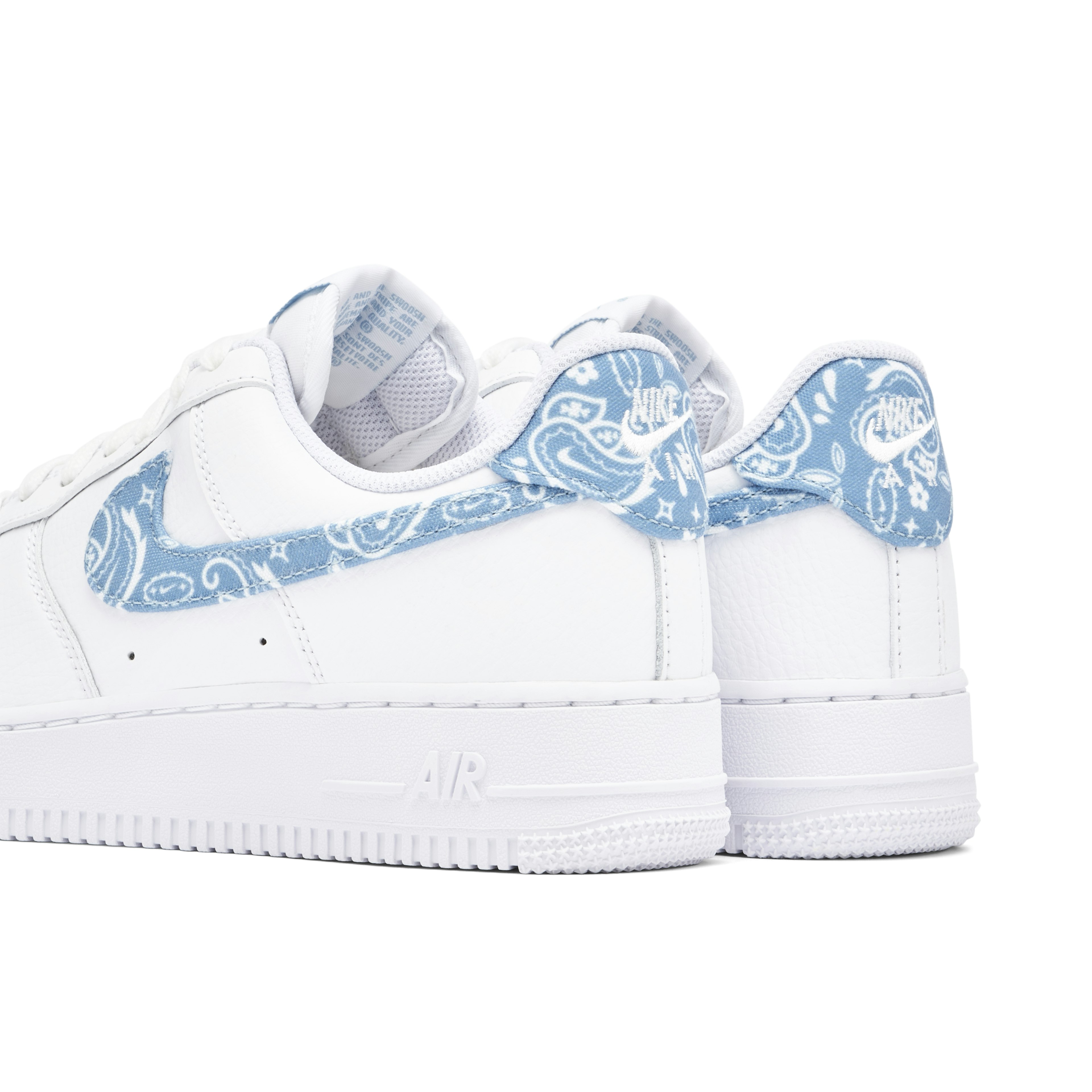 Nike Air Force 1 Low '07 Essential White Worn Blue Paisley