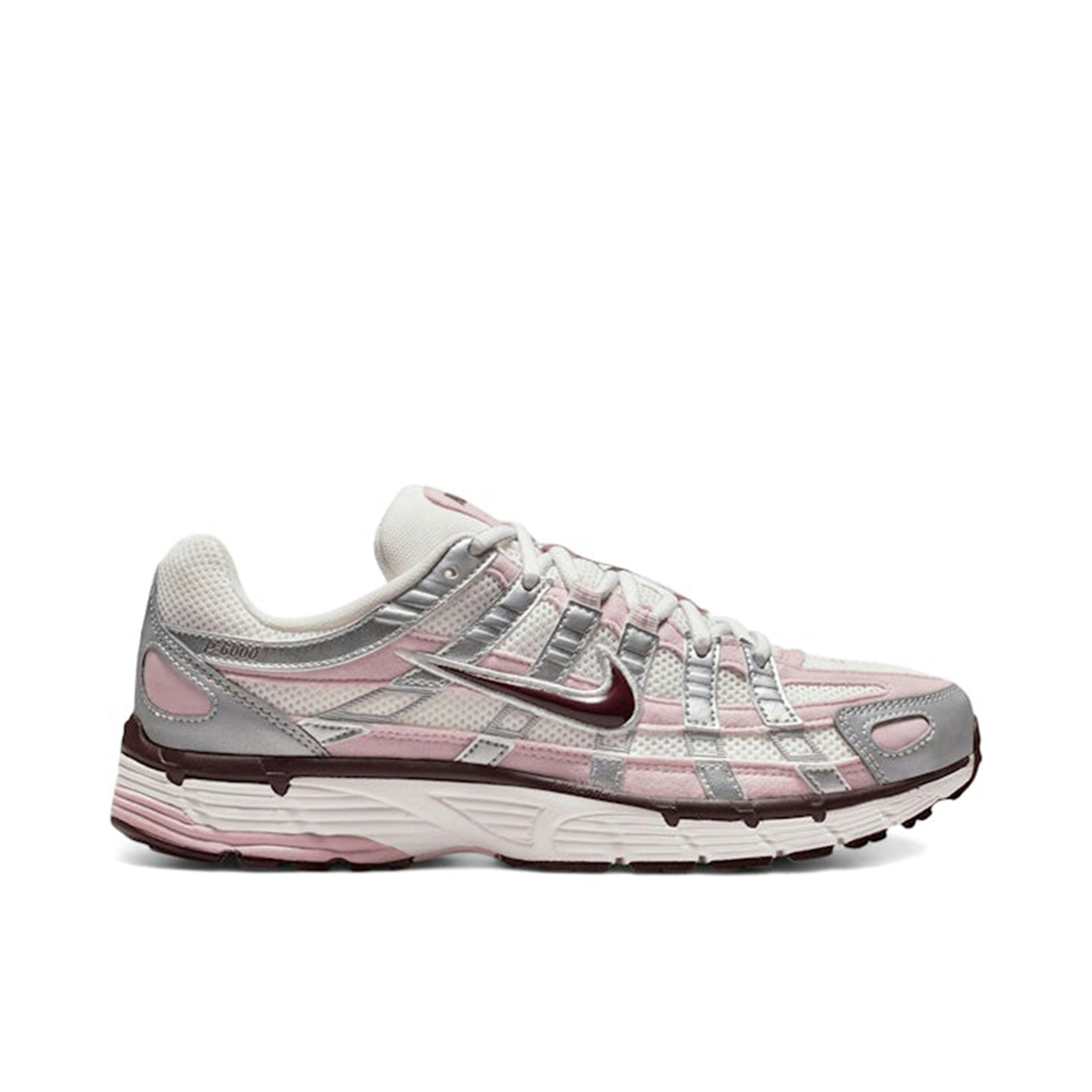 Nike P-6000 Silver Burgundy Plum Chalk Womens