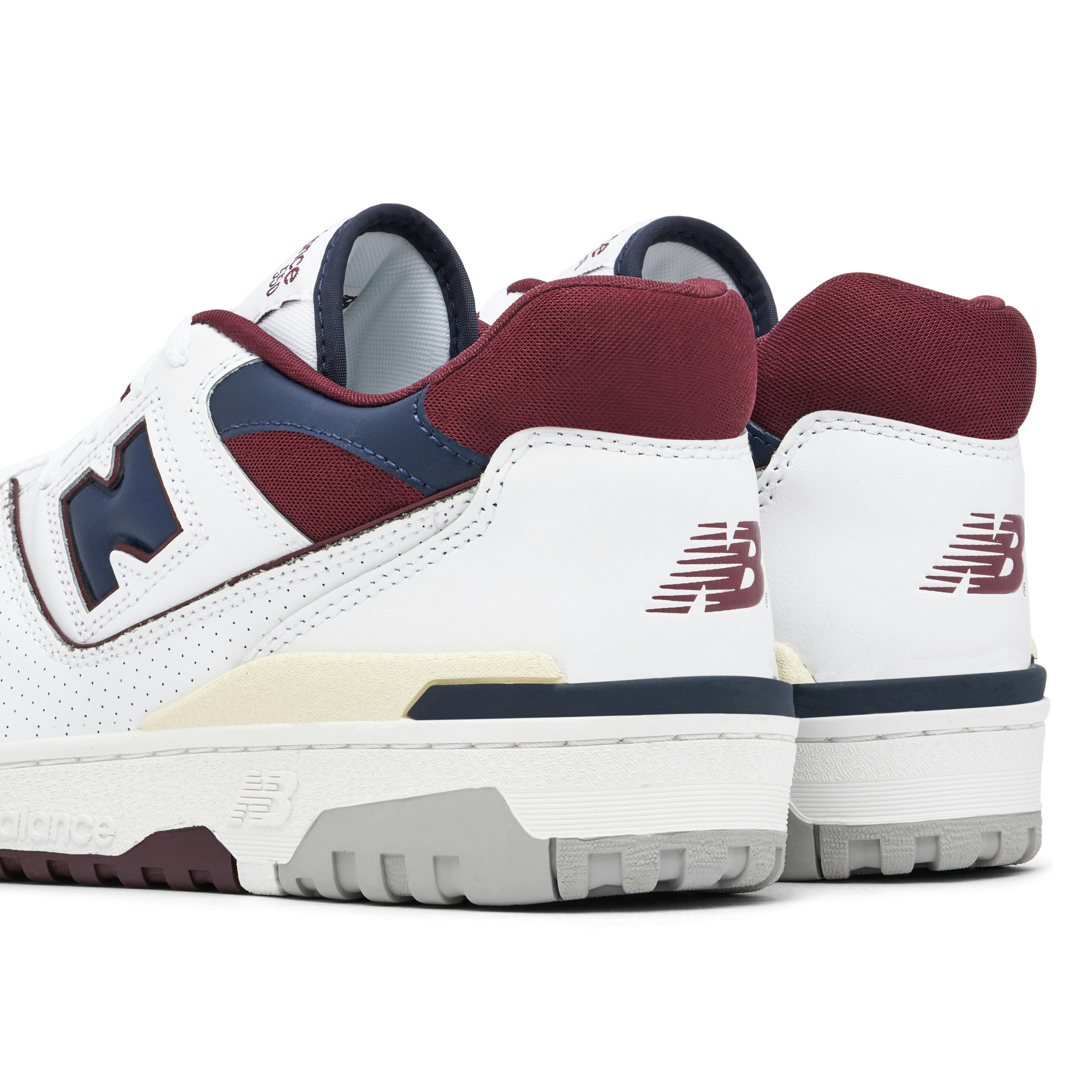New Balance 550 White Beige Burgundy Navy