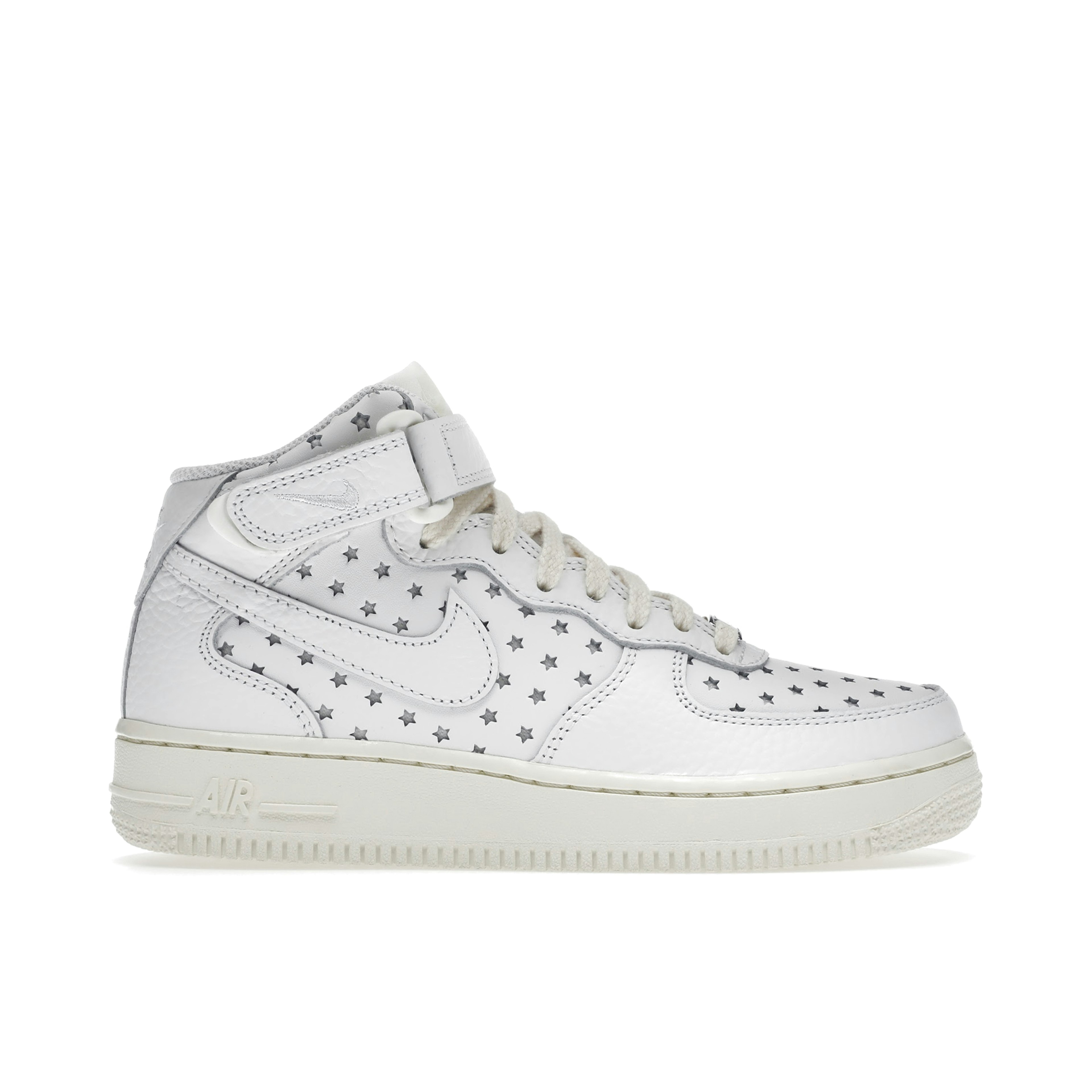Nike Air Force 1 Mid Cut Out Stars White Womens