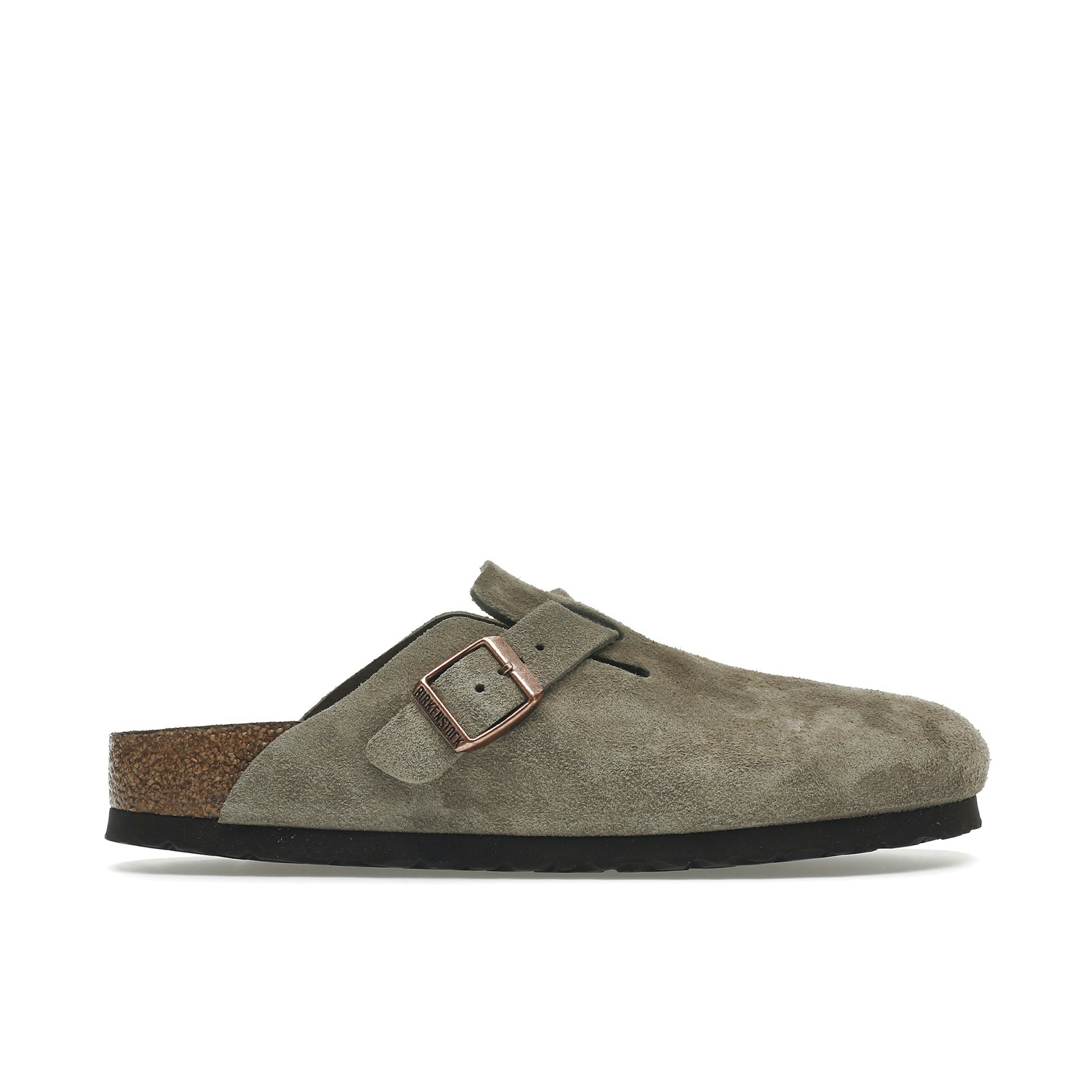 Birkenstock Boston Soft Footbed Suede Taupe (Narrow Fit)