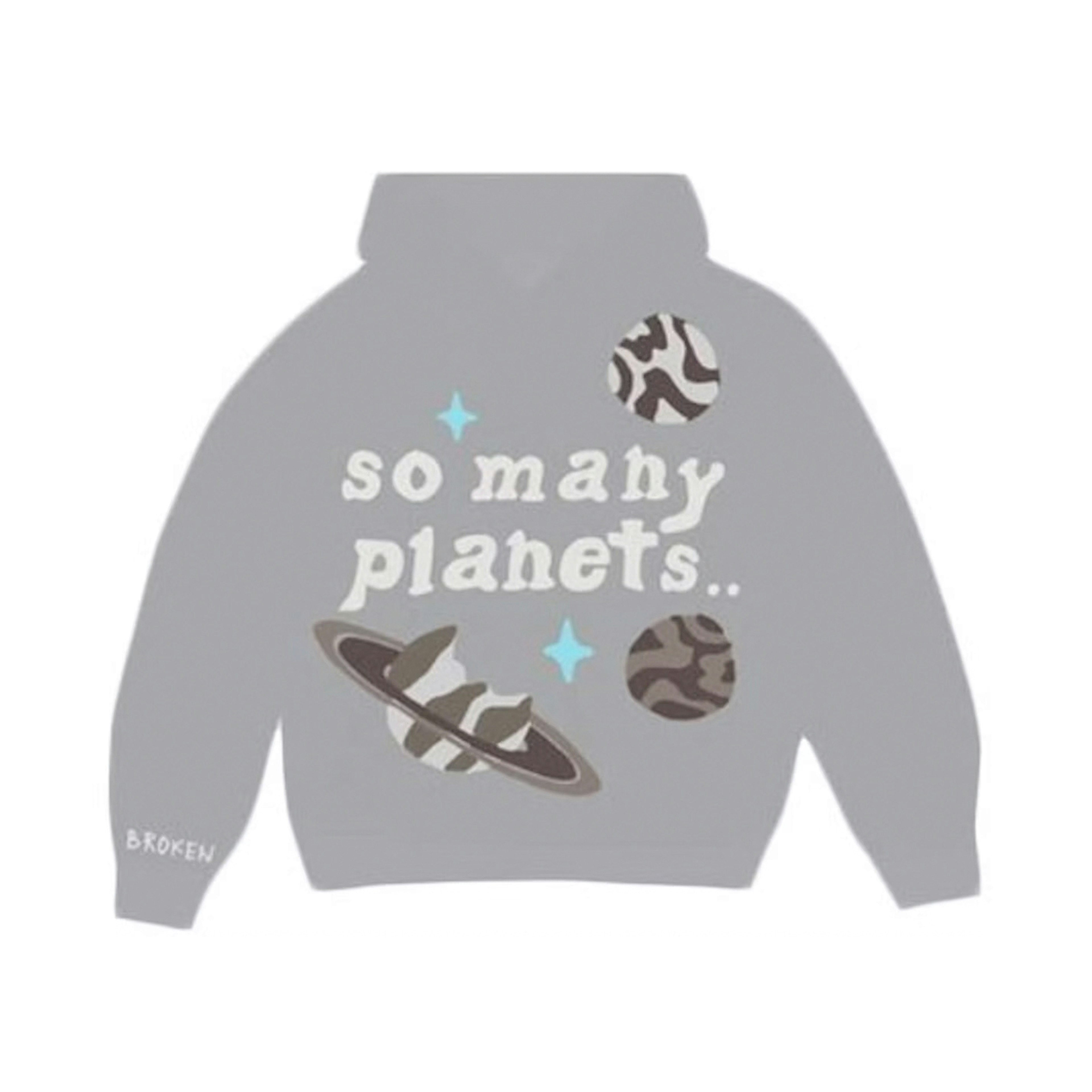 Broken Planet So Many Planets Hoodie Grey