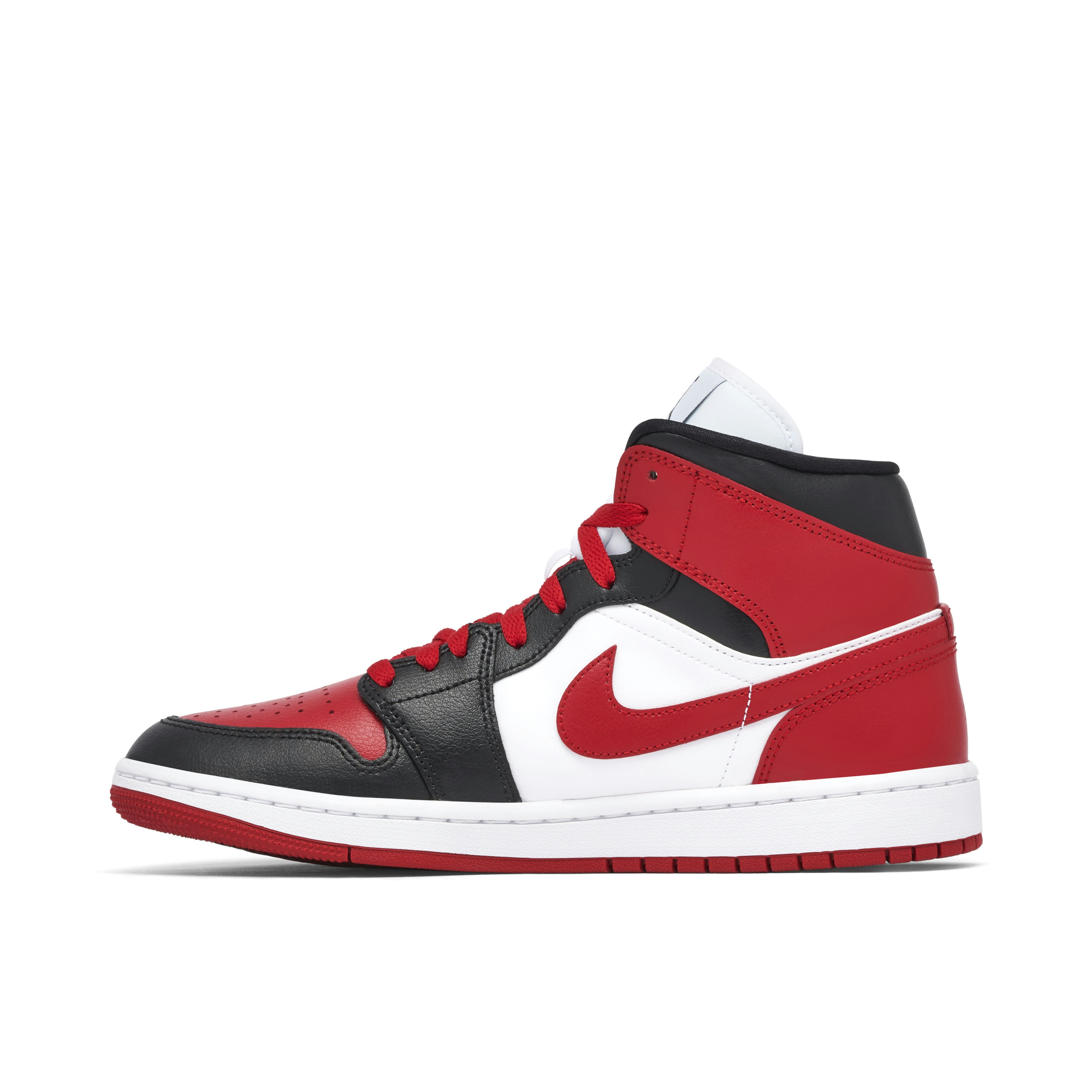 Air Jordan 1 Mid Alternate Bred Toe Femme