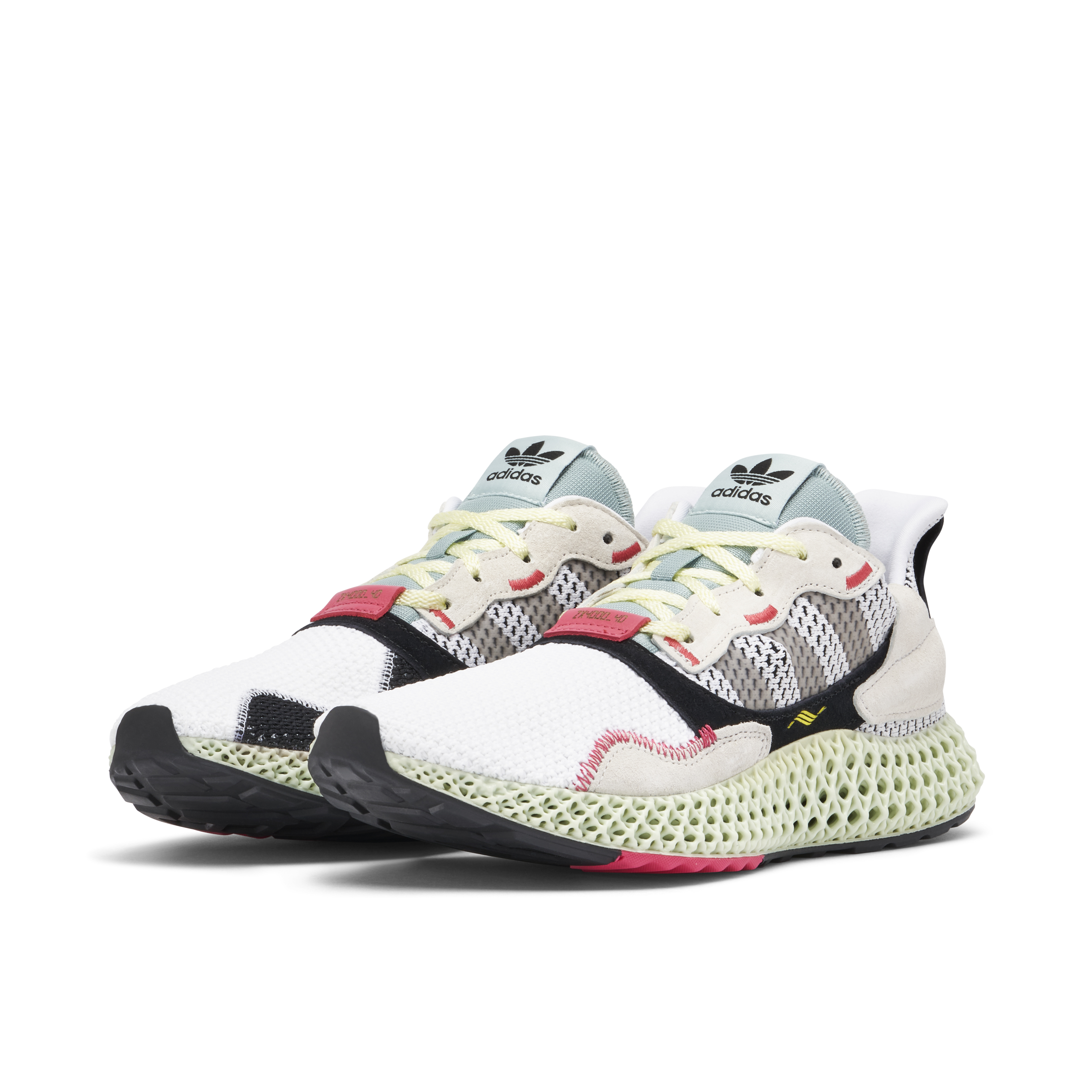 Adidas ZX 4000 4D White Grey B42203 Laced