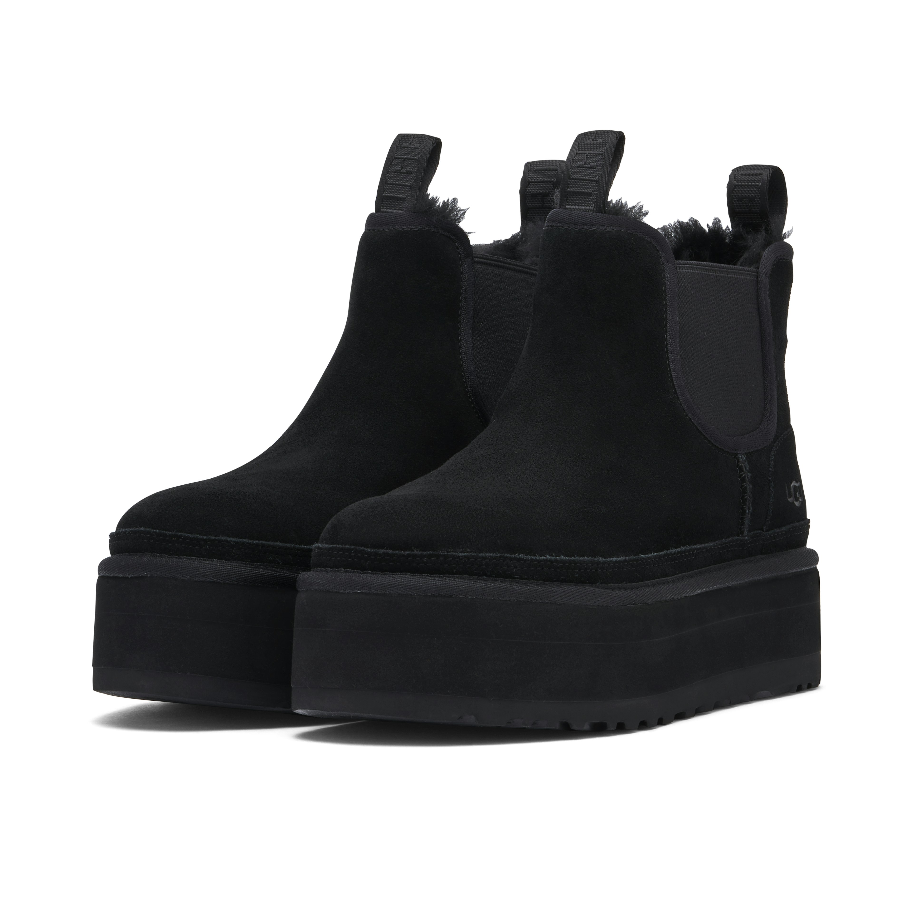 UGG Neumel Platform Chelsea Boot Black Womens