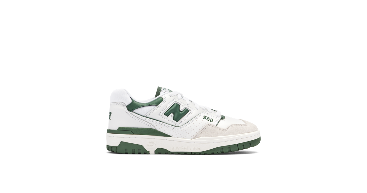 New Balance 550 White Green BB550WT1 Laced