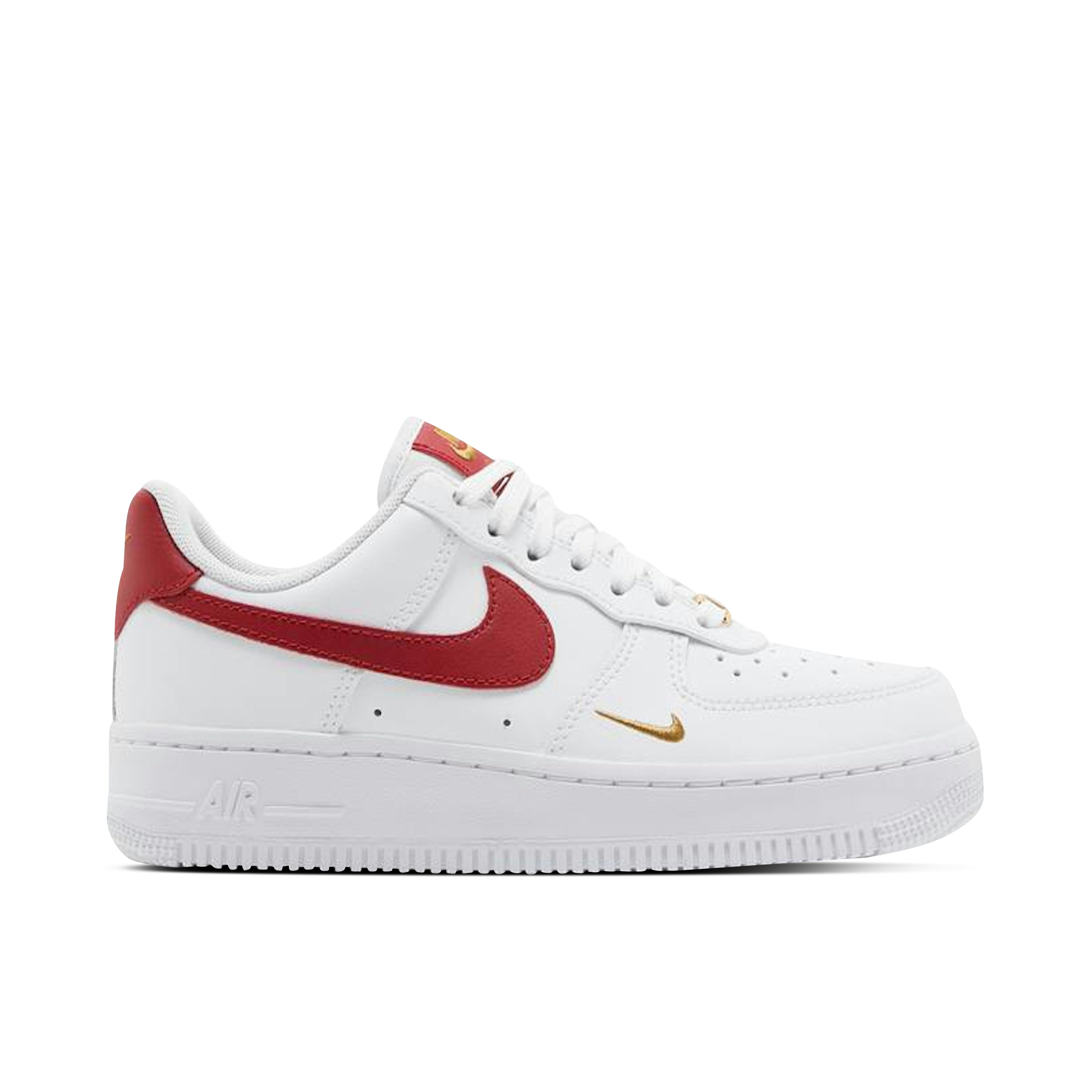 Nike Air Force 1 Low Essential Gym Red Mini Swoosh Womens