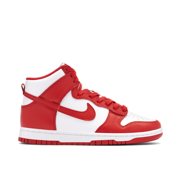 Nike red white high tops on sale