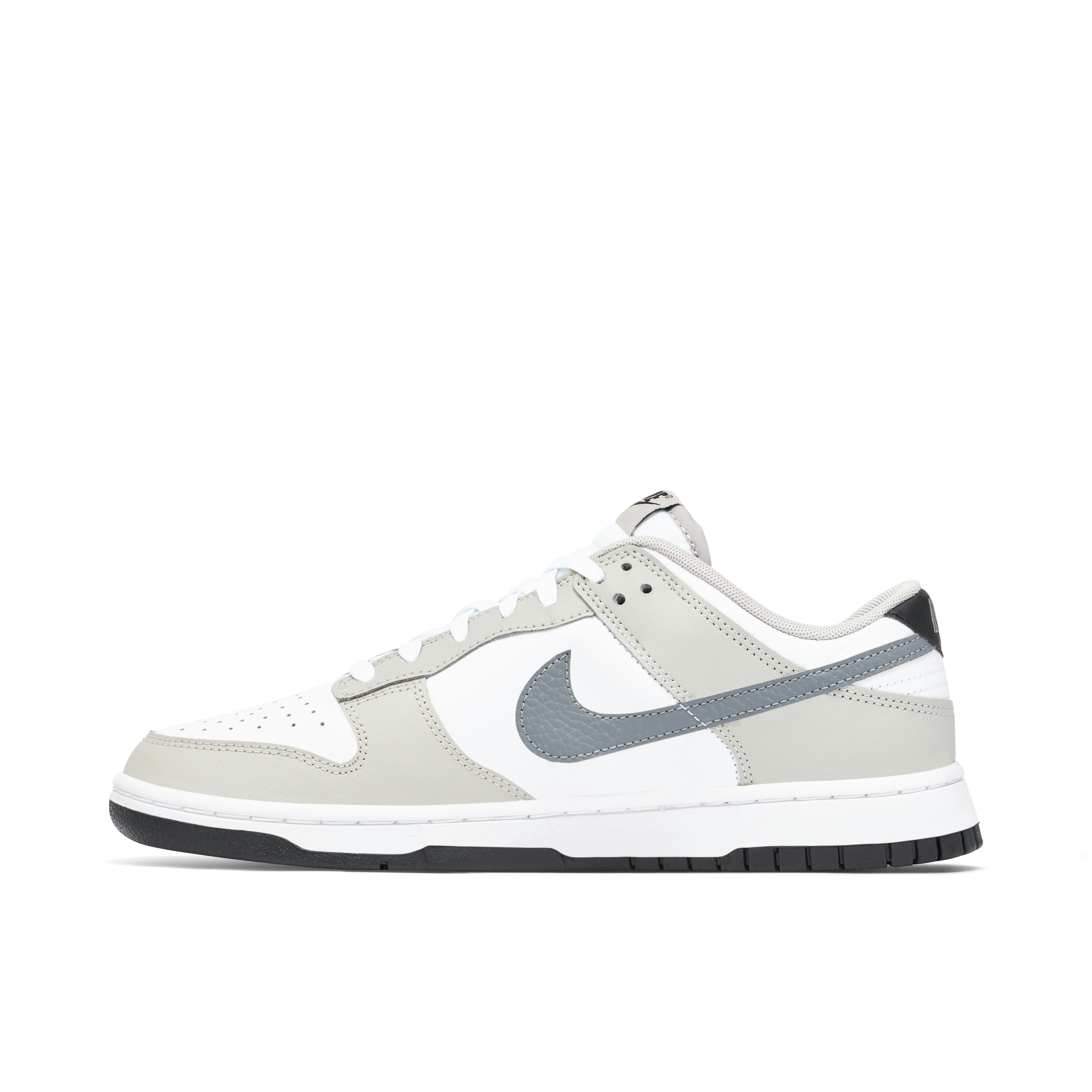 Nike Dunk Low Spray Paint Swoosh Grey White