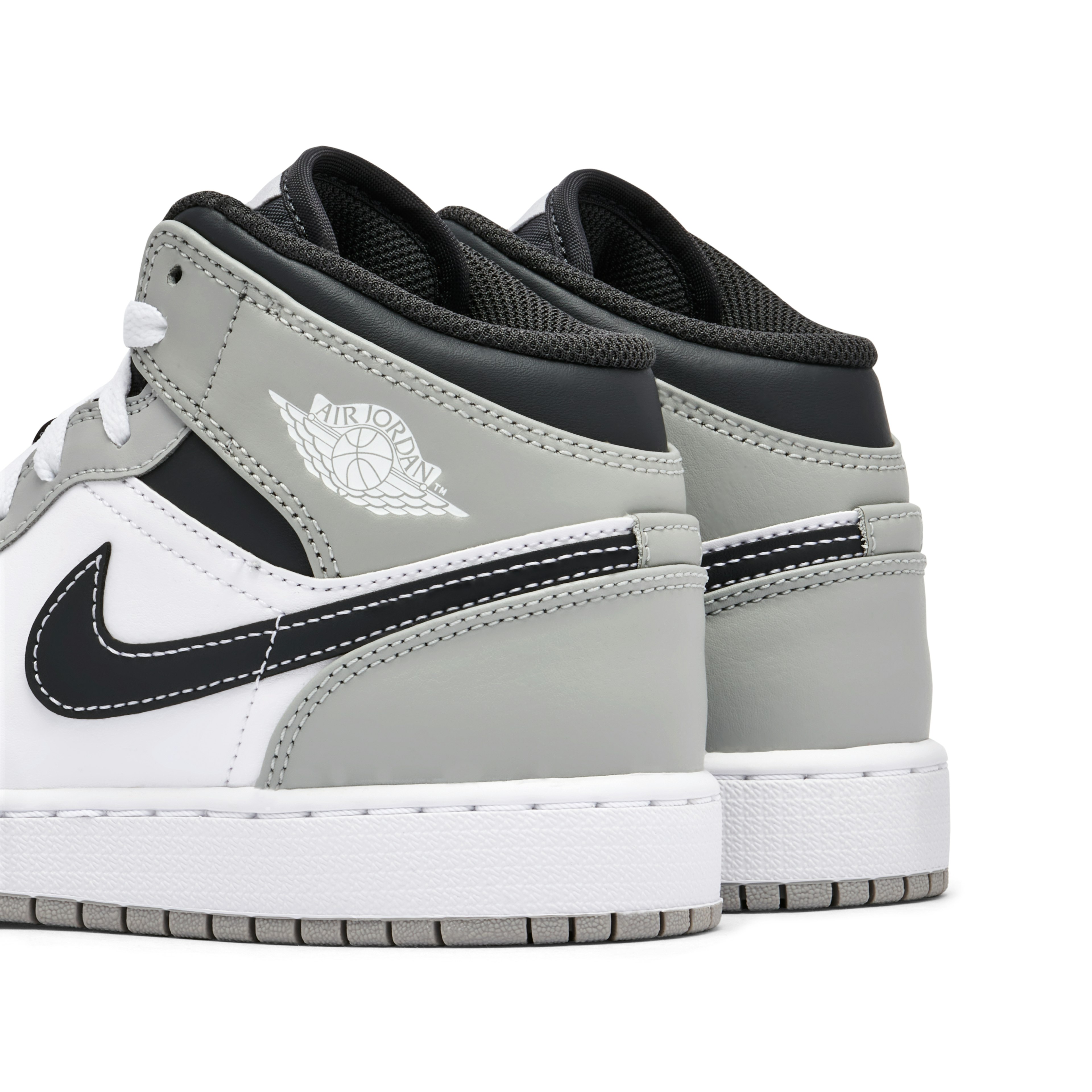 Air Jordan 1 Mid Light Smoke Grey Anthracite GS