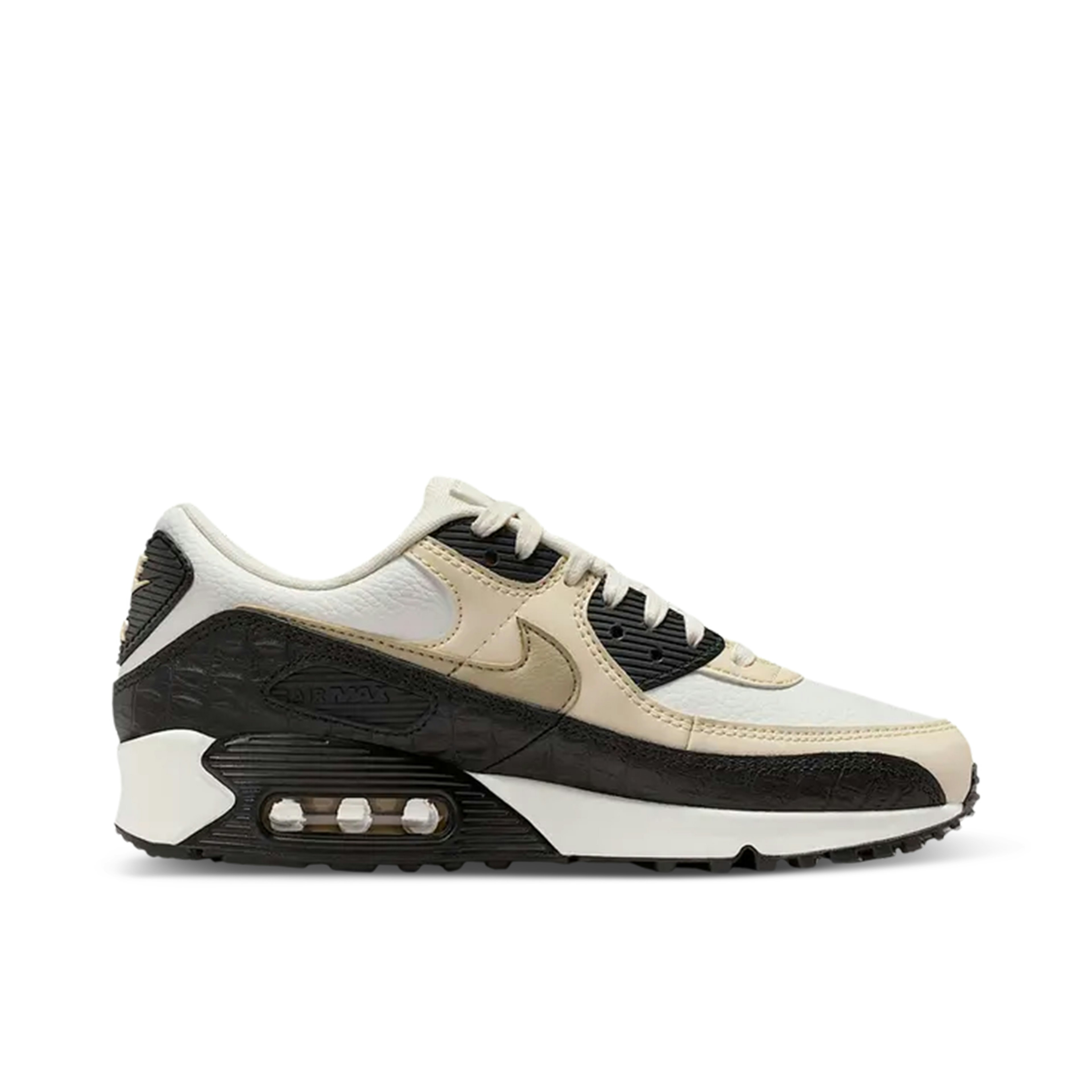 Nike Air Max 90 Sail Black Croc Womens