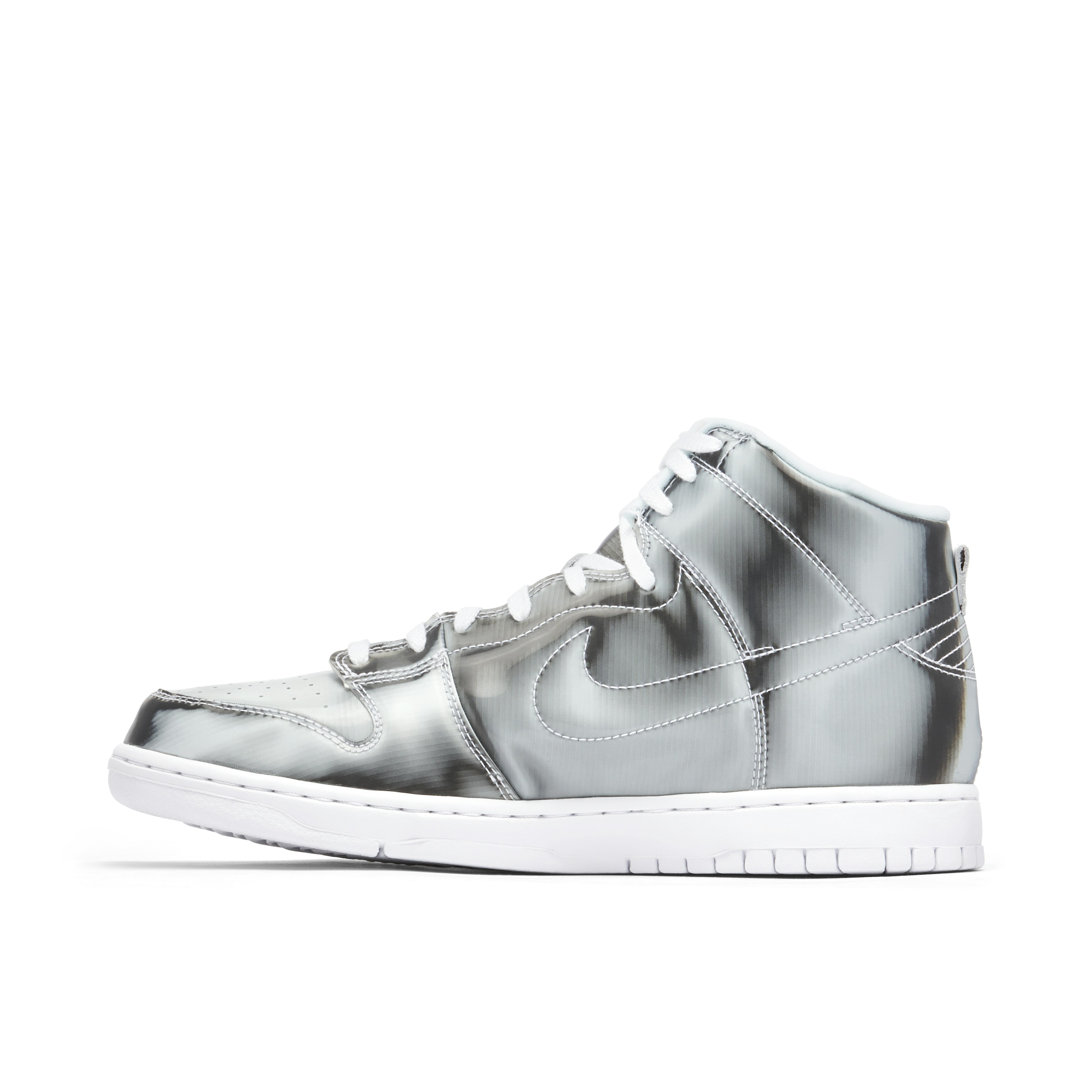 CLOT x Nike Dunk High Metallic Silver