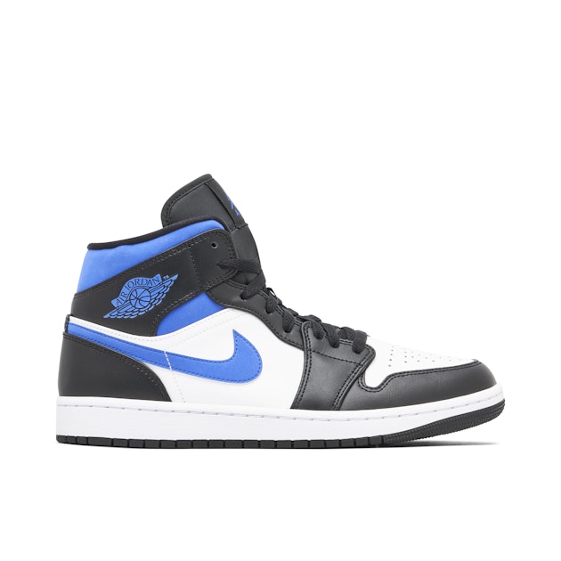 Air Jordan Mid White Black Royal 554724-140 Laced