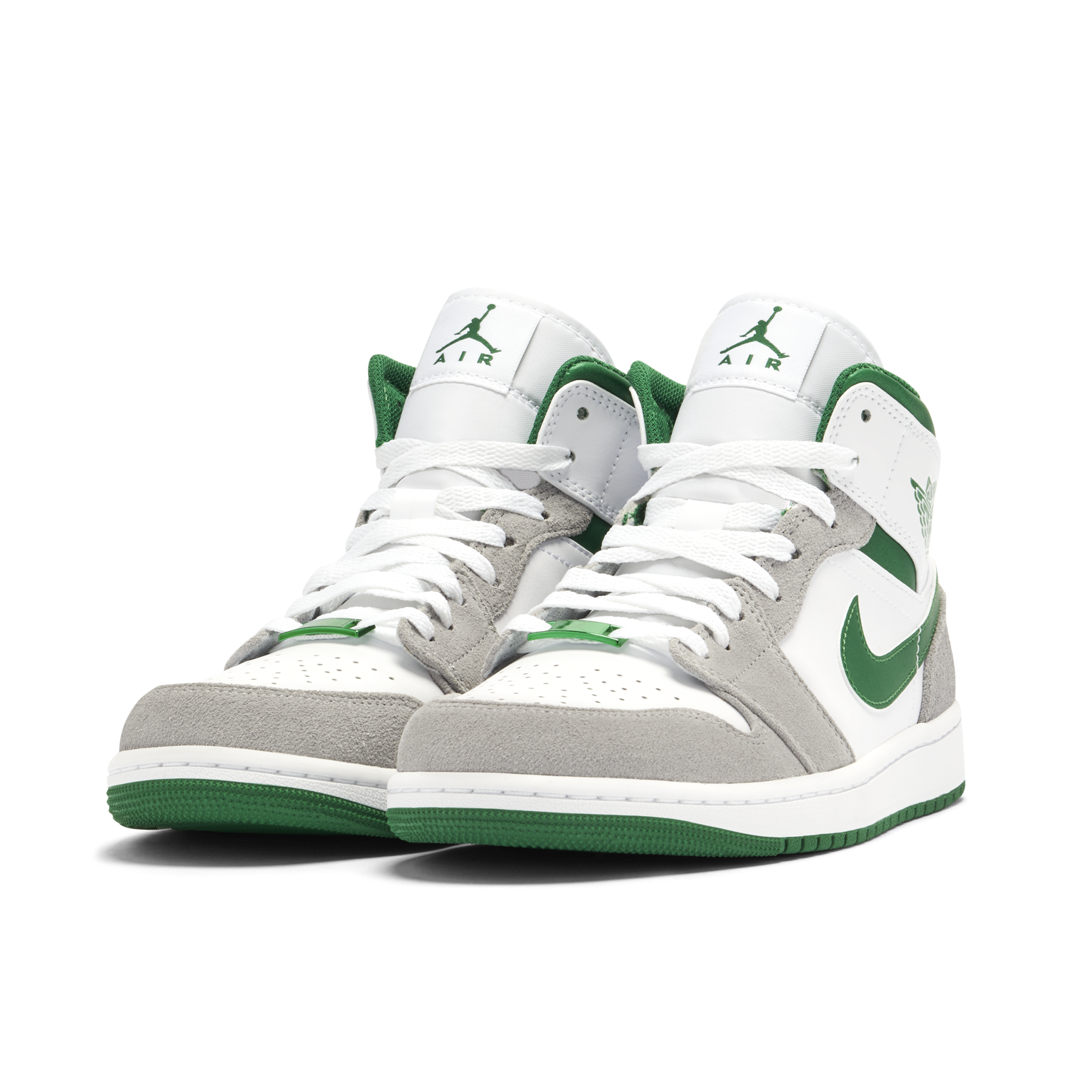 Air Jordan 1 Mid Grey Green