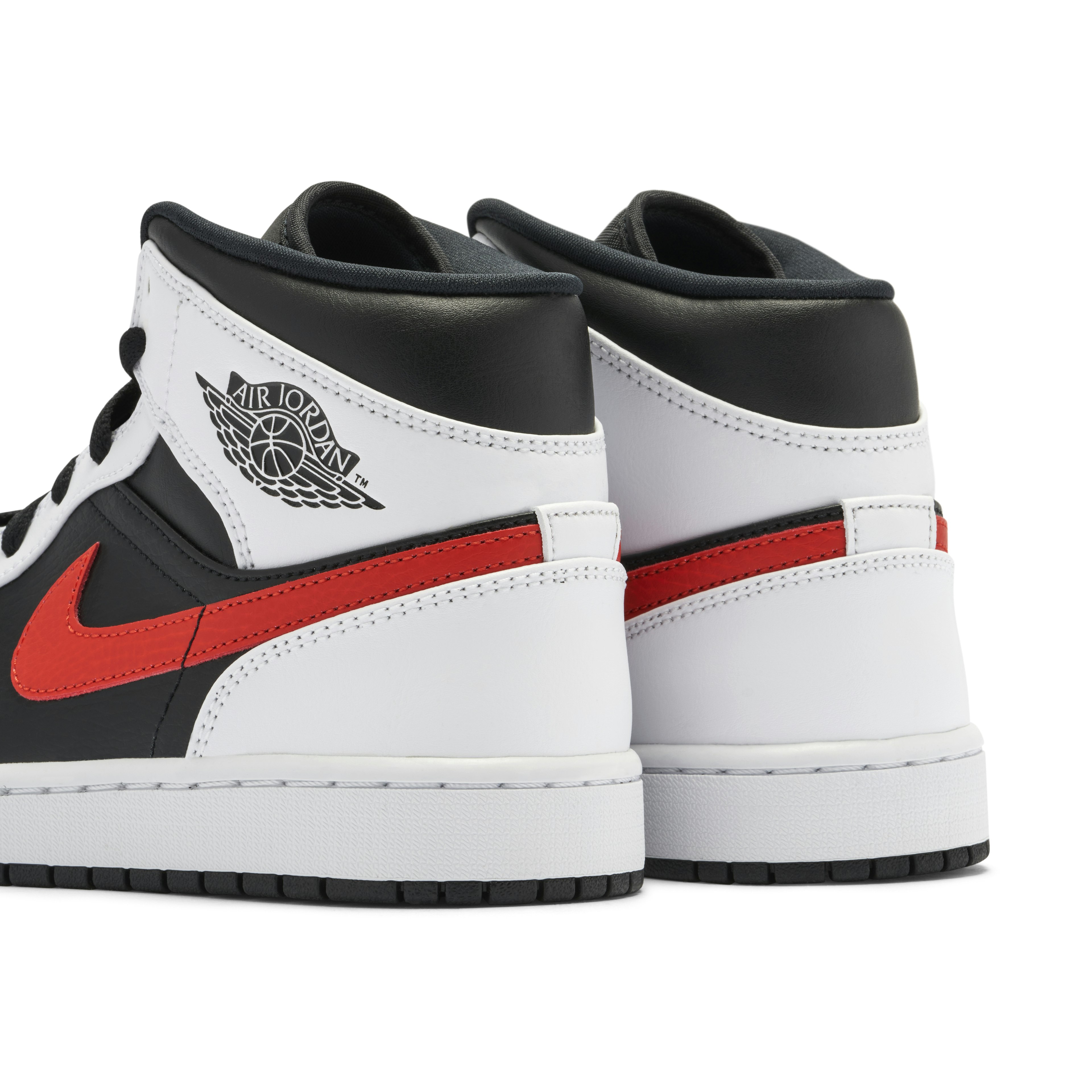 Air Jordan 1 Mid Black Chile Red White