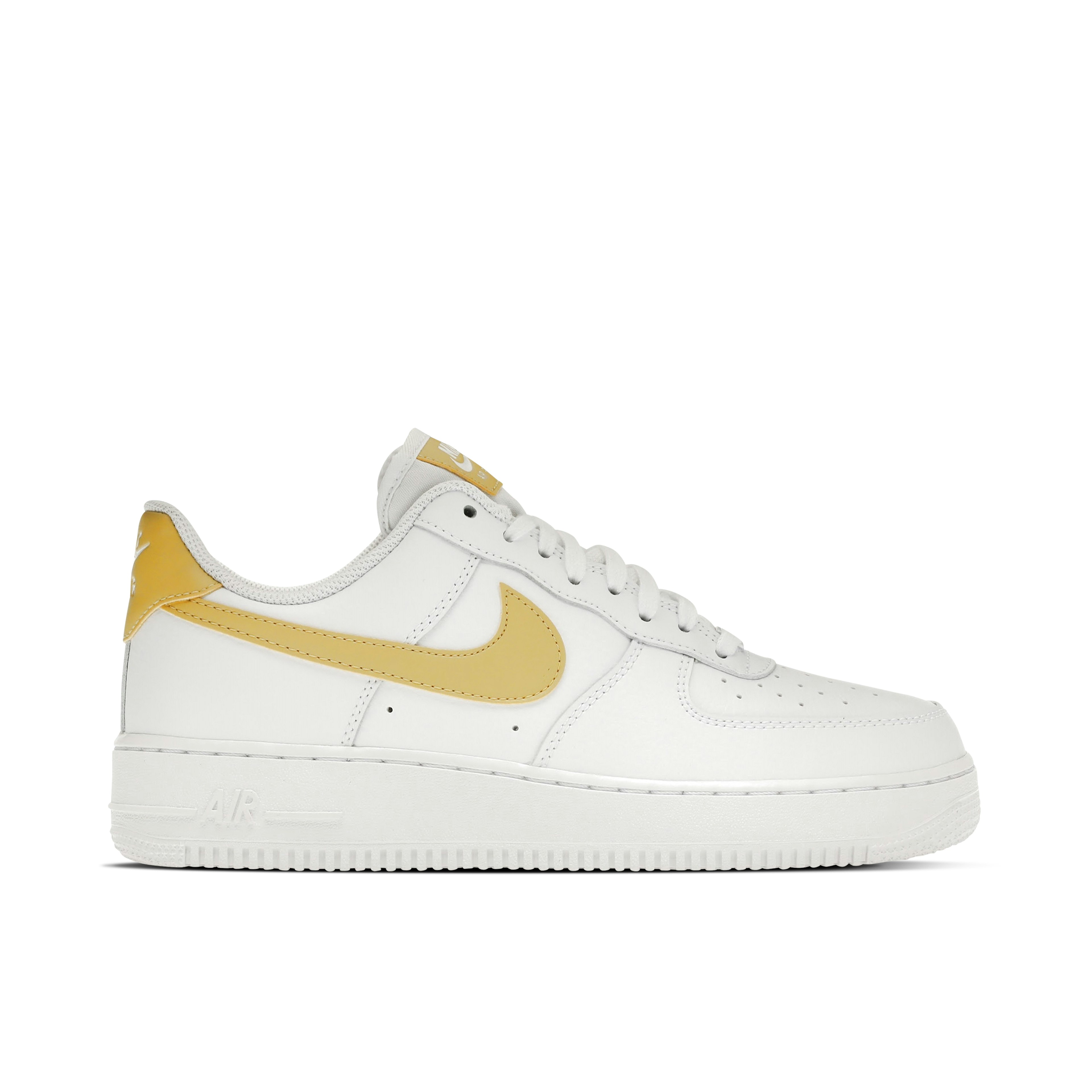 Nike Air Force 1 07 Low White Saturn Gold für Damen